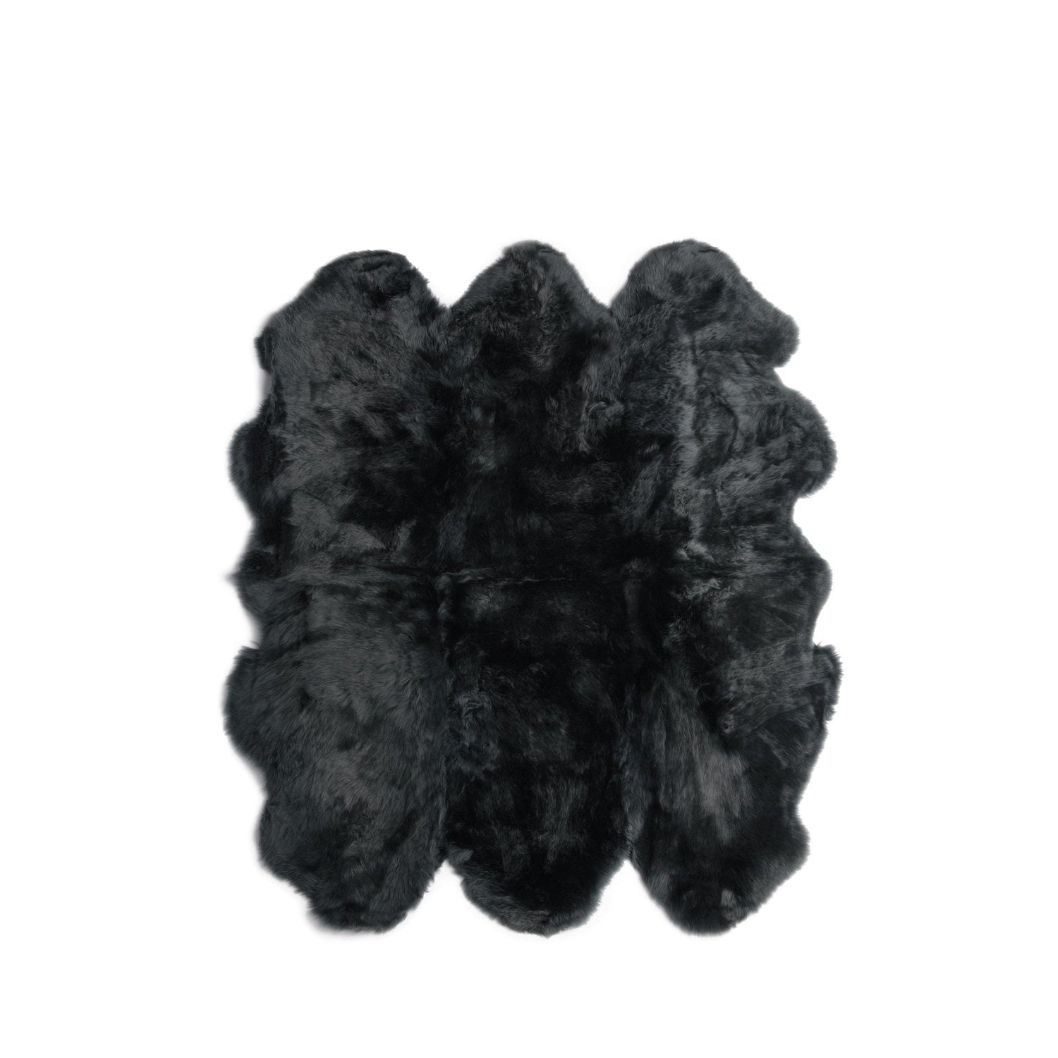 Long Wool Sheepskin Rug Sexto Black #_shape=Rectangle