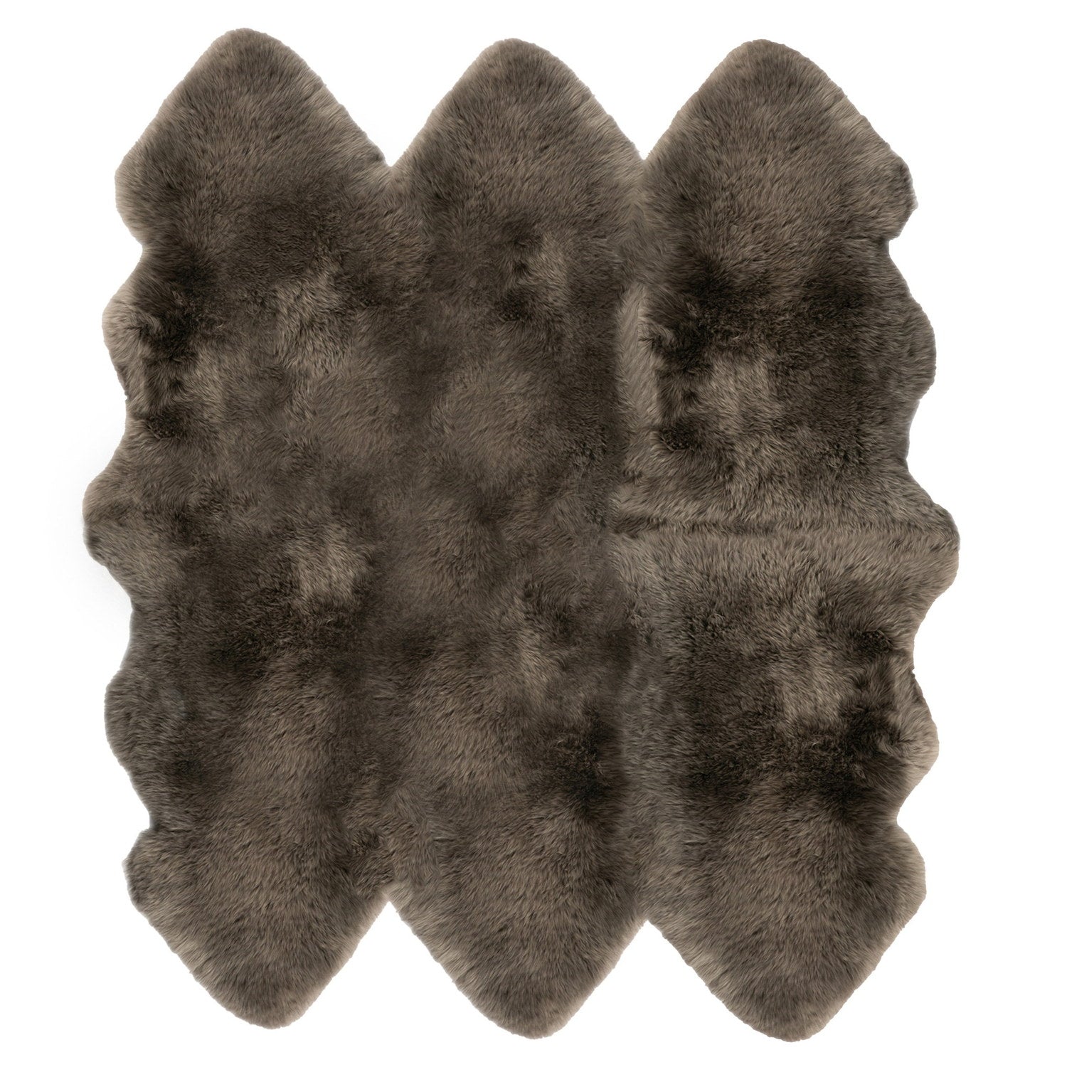 Long Wool Sheepskin Rug Sexto Fossil #_shape=Rectangle