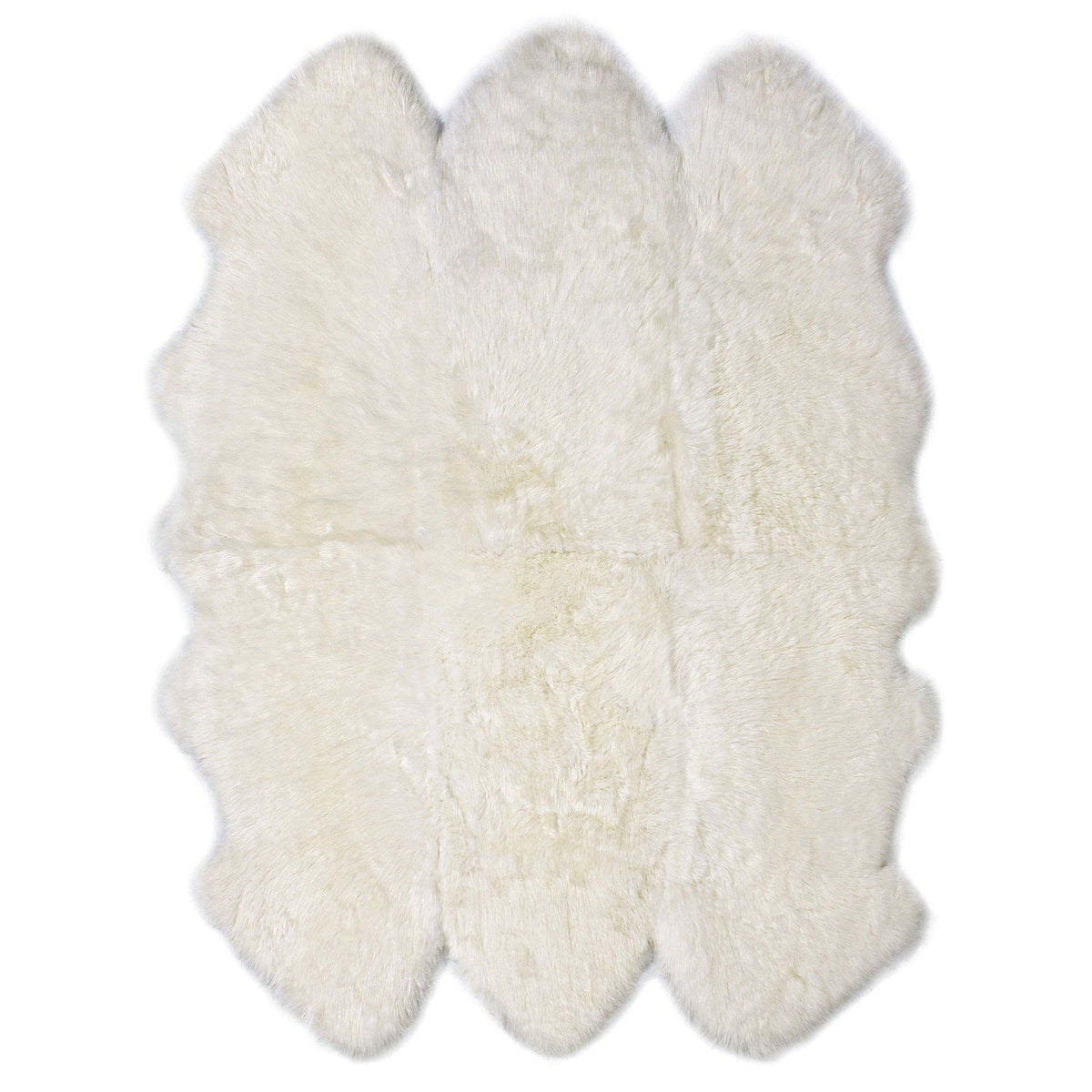 Long Wool Sheepskin Rug Sexto Ivory #_shape=Rectangle