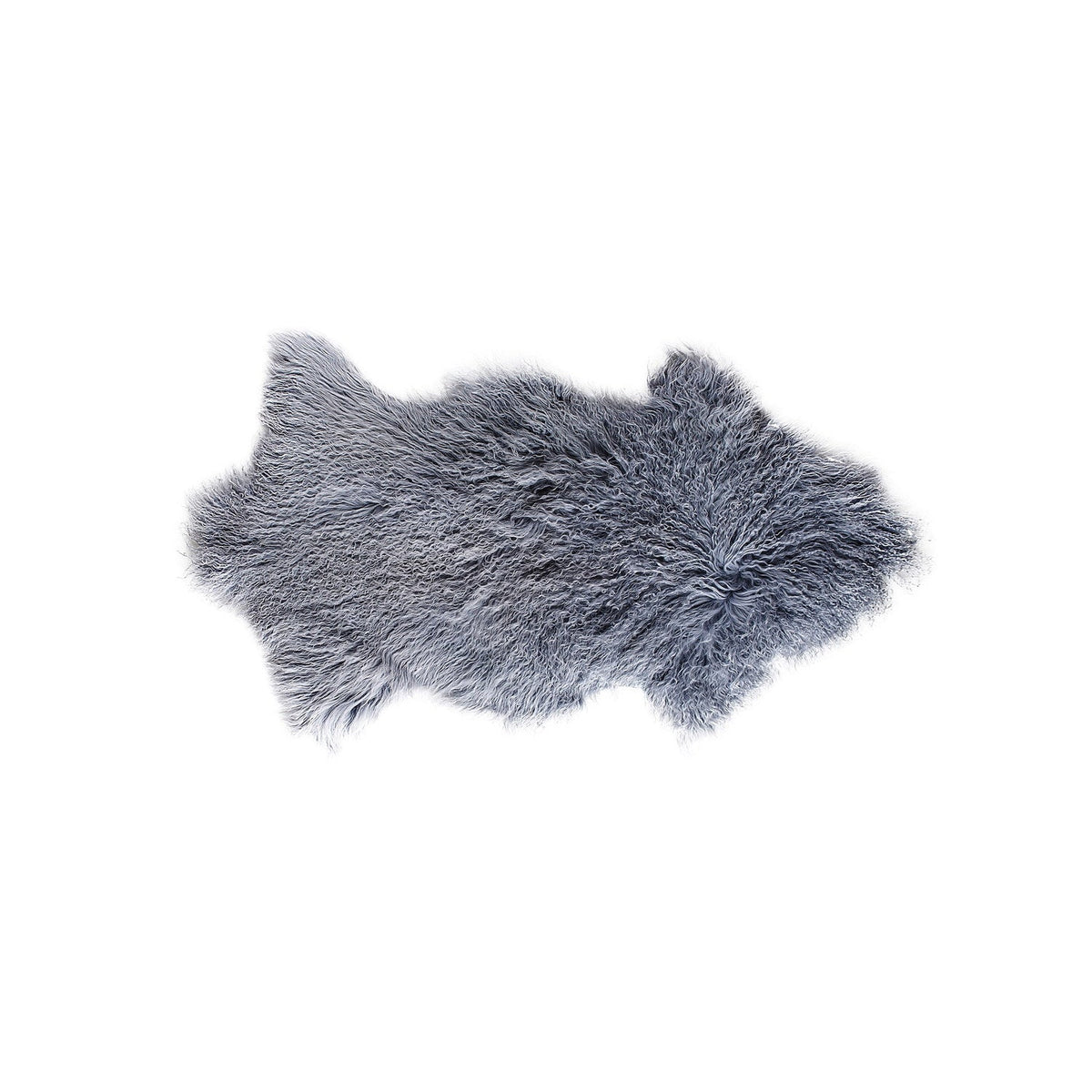 Tibetan Long Wool Sheepskin Single Pelt Dove #_shape=Rectangle