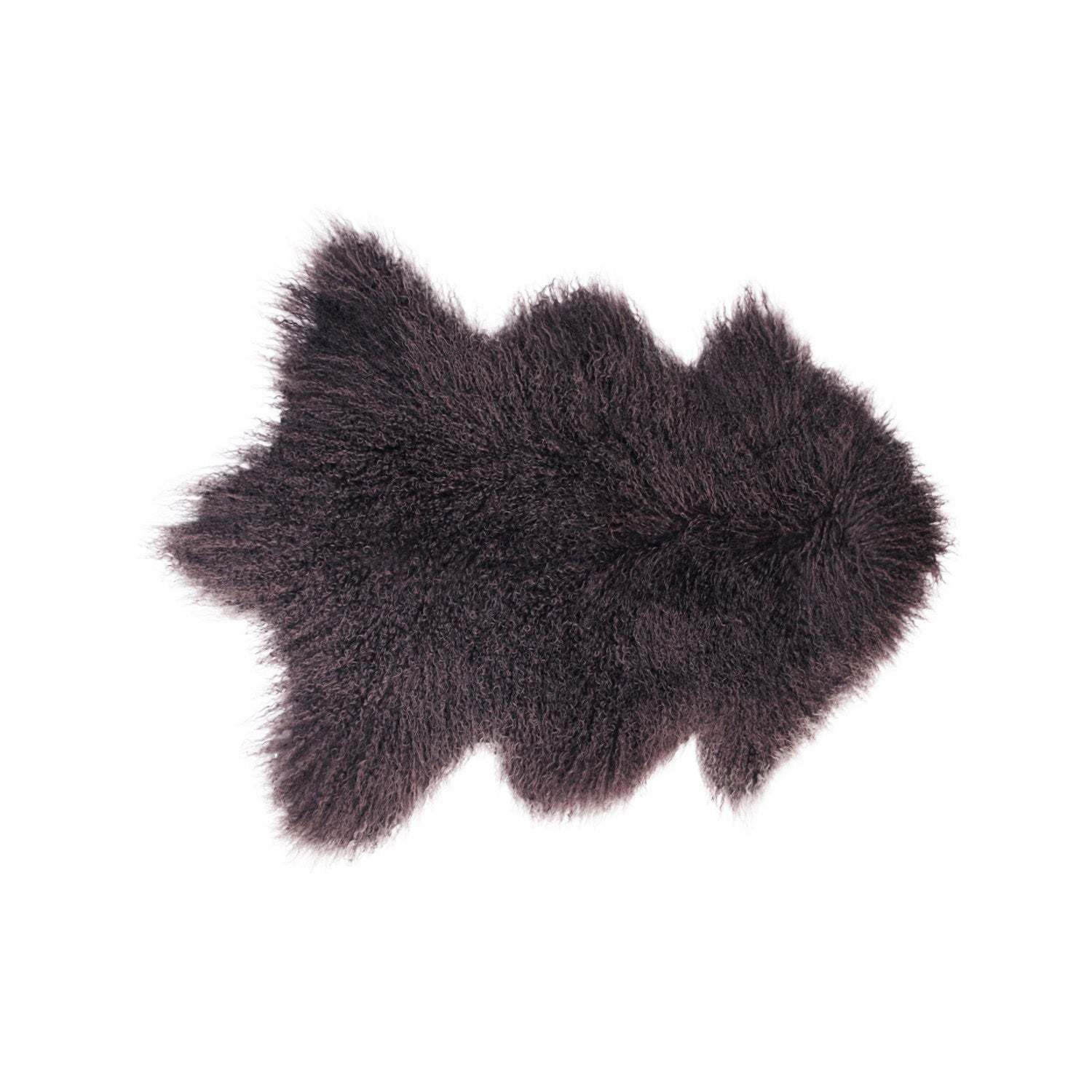 Tibetan Long Wool Sheepskin Single Pelt Portabella #_shape=Rectangle