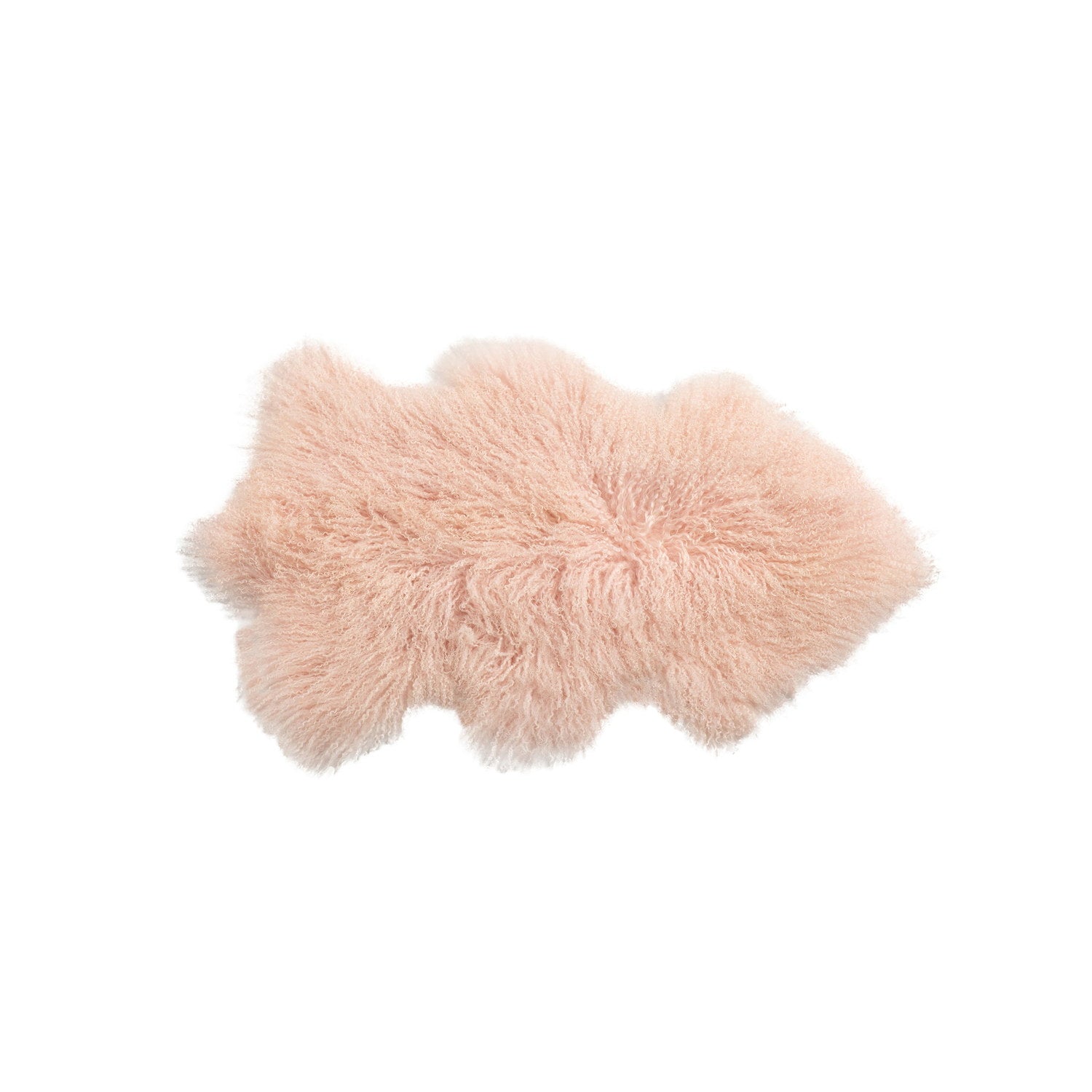 Tibetan Long Wool Sheepskin Single Pelt Rose #_shape=Rectangle