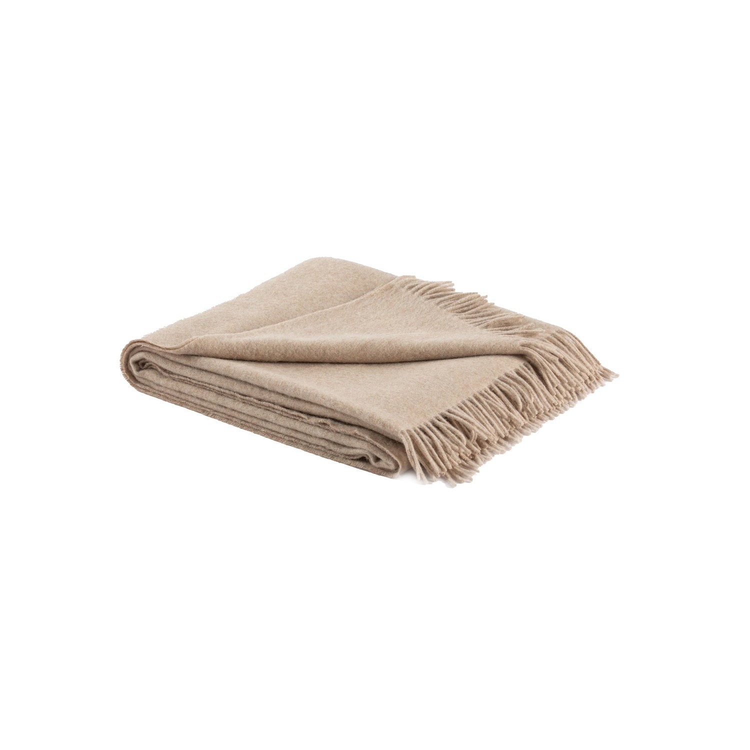 Recycled Wool And Alpaca Sandoy Throw Camel #_shape=Rectangle