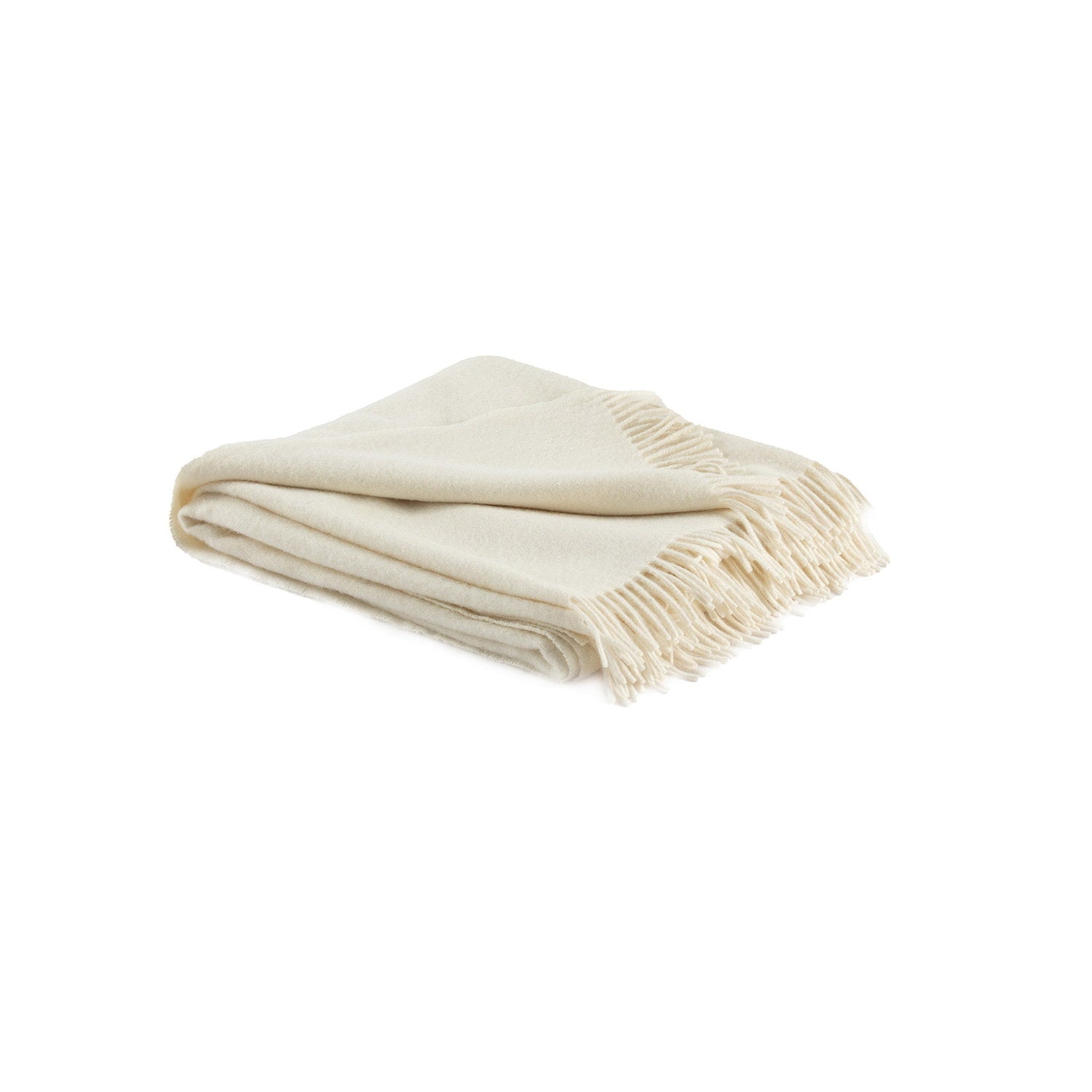 Recycled Wool And Alpaca Sandoy Throw Ivory #_shape=Rectangle