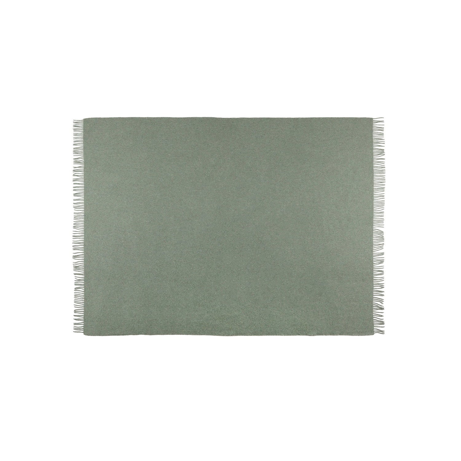 Recycled Wool And Alpaca Sandoy Throw Light Green 2