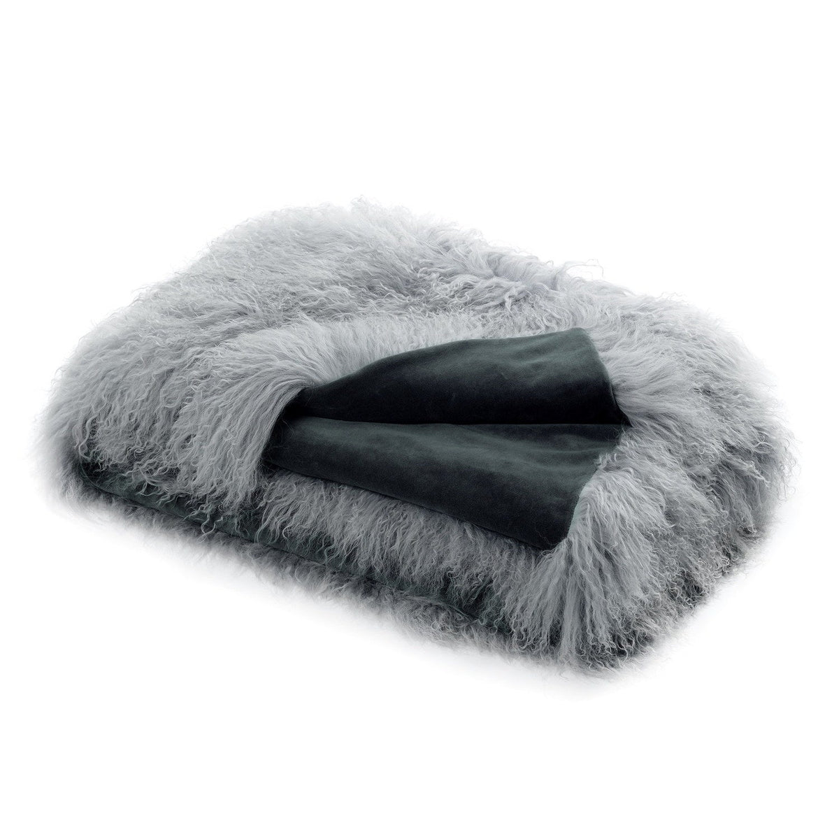 Throw LW Tibetan Tibetan Lambskin Dove #_shape=Rectangle