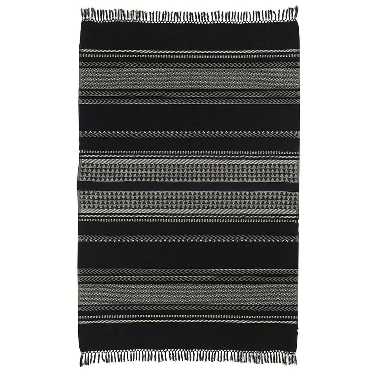 Cotton Arapahoe Throw 94x106" Black 2