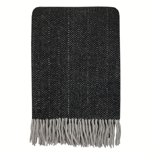 Wool Blend Telluride Throw Black #_shape=Rectangle