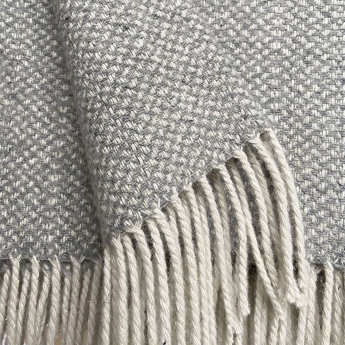 Wool Blend Telluride Throw Grey 2
