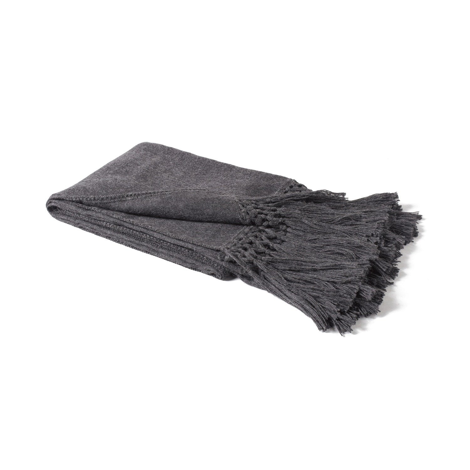 Baby Alpaca Throw COOL Charcoal #_shape=Rectangle
