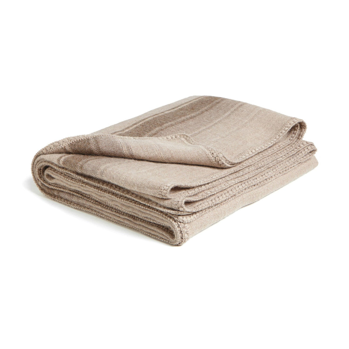 Baby Alpaca Throw Lines Brown #_shape=Rectangle