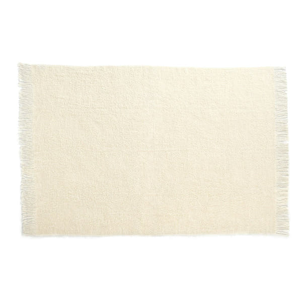 Baby Alpaca Throw Boucle Ivory 2
