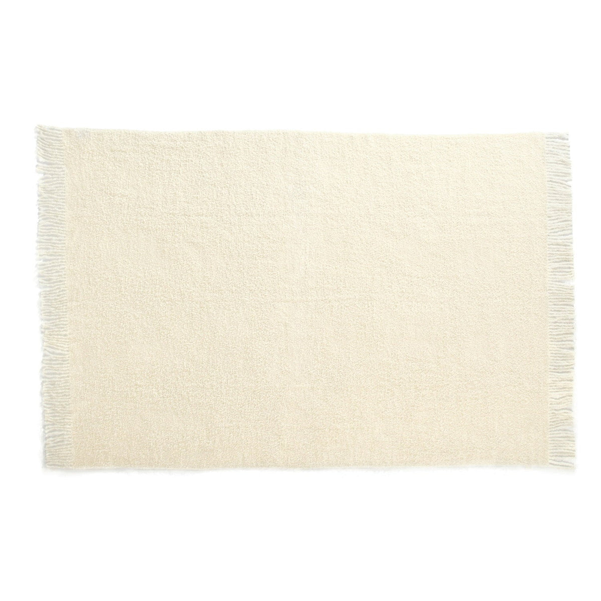Baby Alpaca Throw Boucle Ivory 2