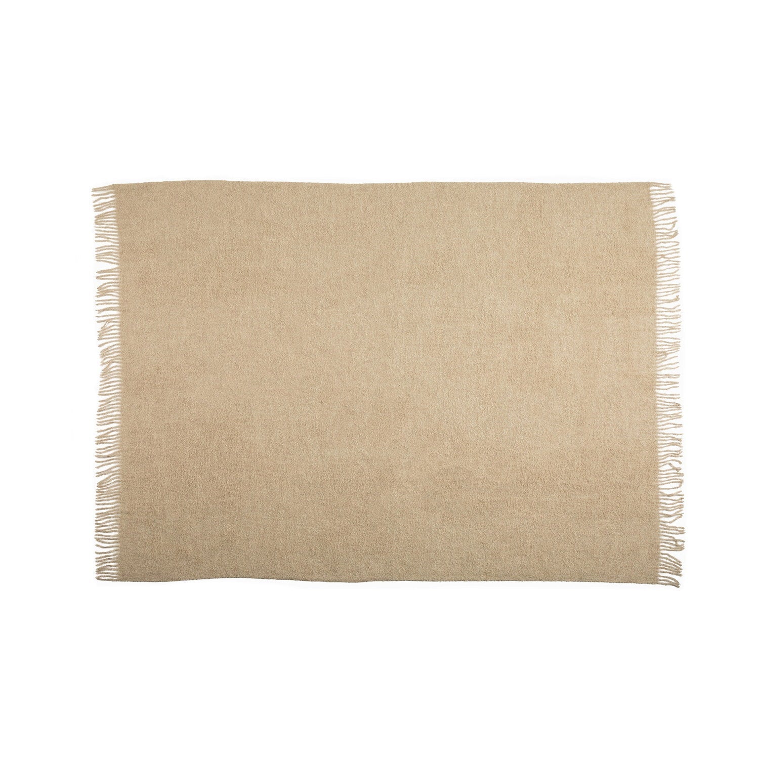 Baby Alpaca Throw Boucle Biscuit 2