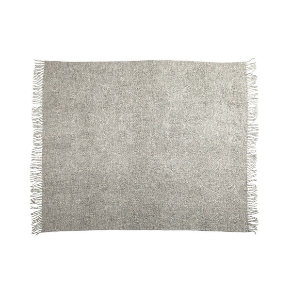 Baby Alpaca Throw Boucle Light Grey 2