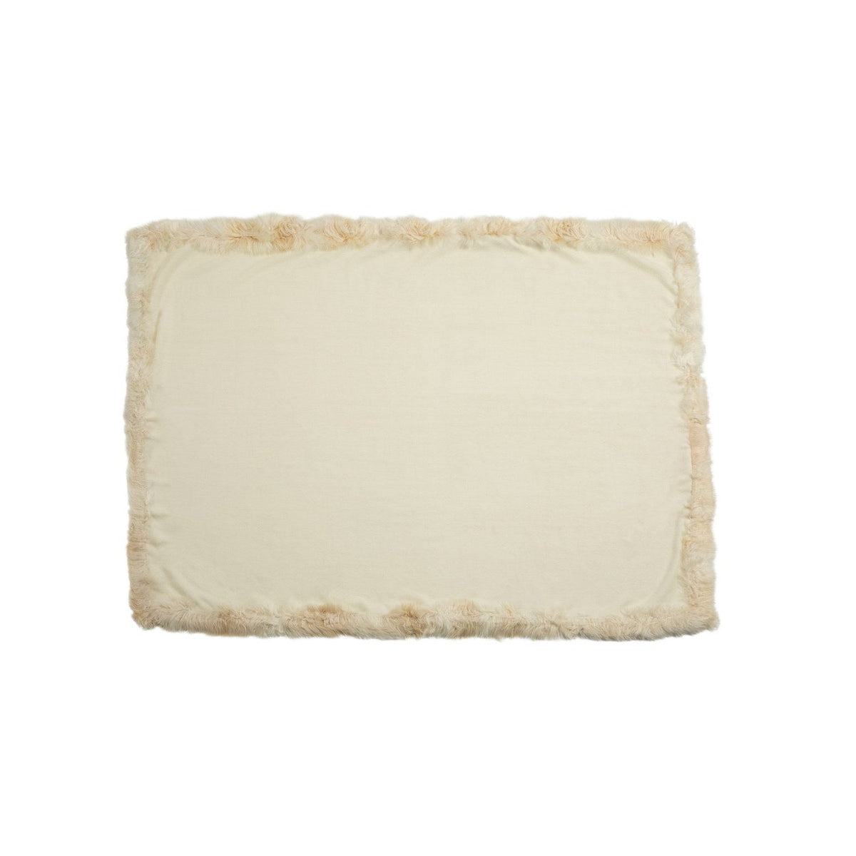Baby Alpaca Woven Throw W/ Alpaca Fur Trim Popcorn 2