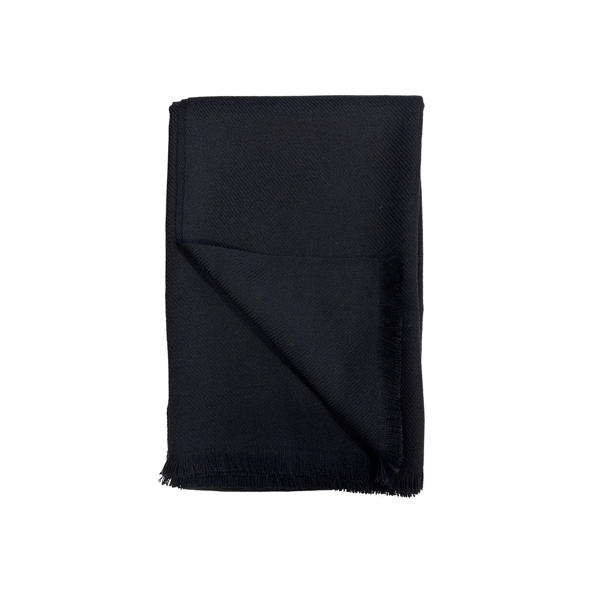 Clara Alpaca Nylon Blend Throw Black #_shape=Rectangle