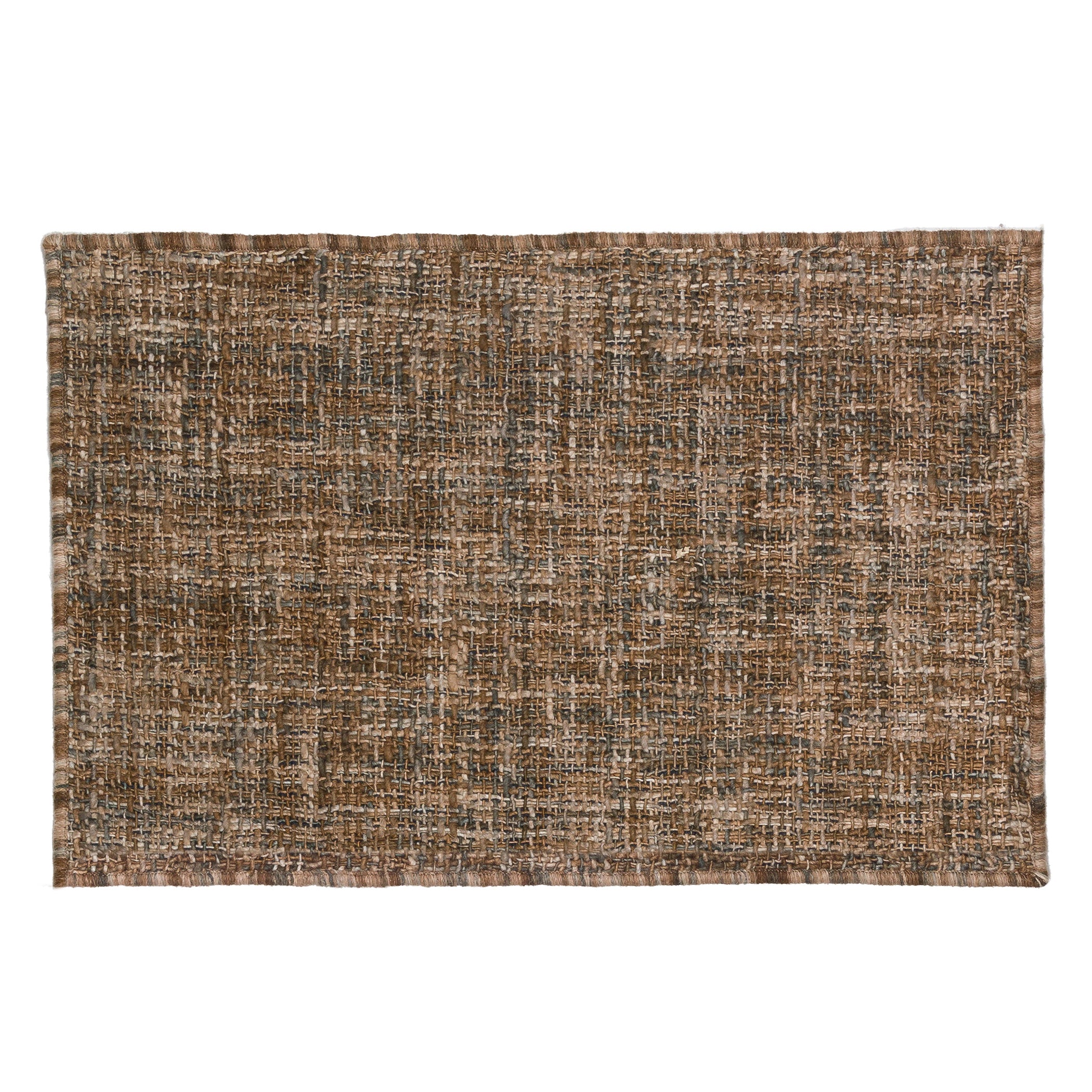 Casual AZ1 Chocolate Brown Wool Rug 2' x 3' #shape_Rectangle
