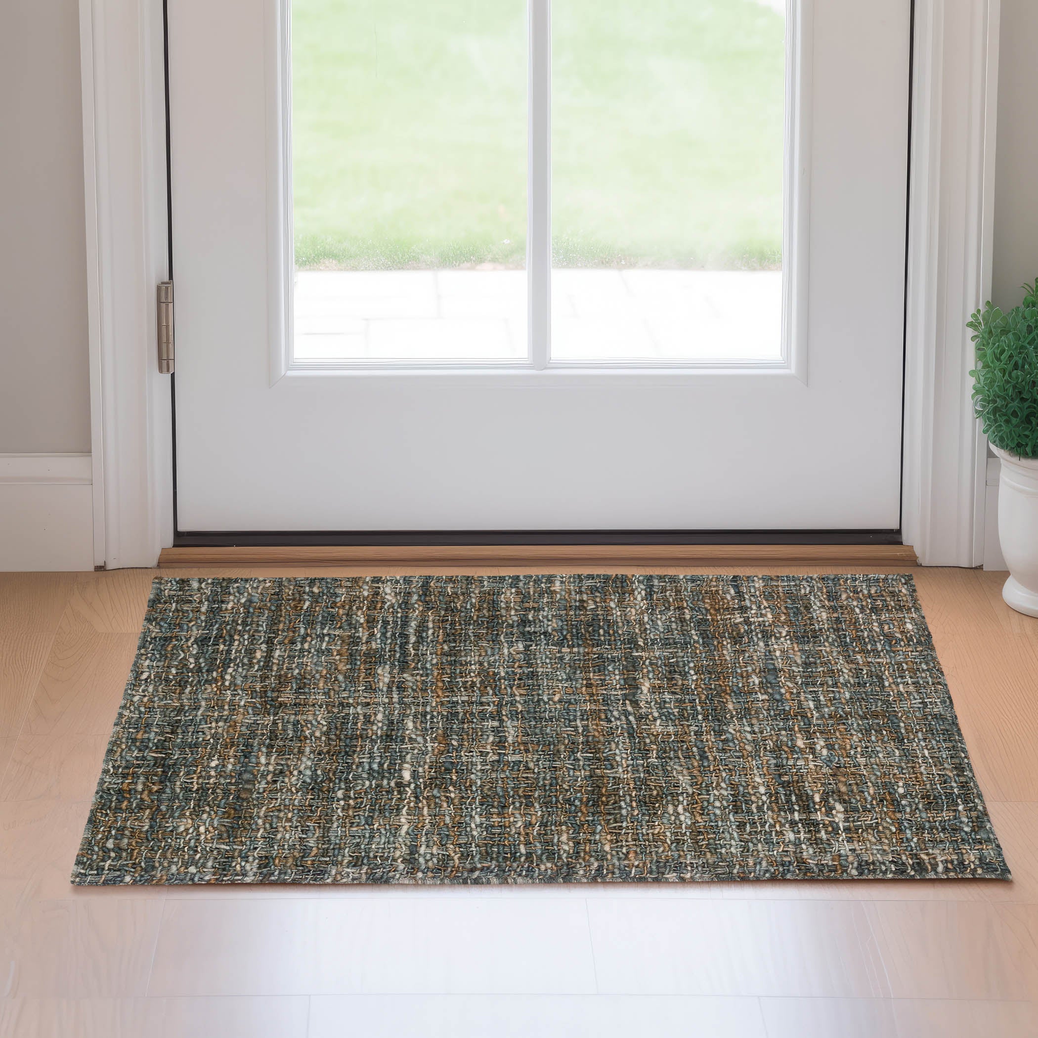 Casual AZ1 Gray Wool Rug 2' x 3' #shape_Rectangle