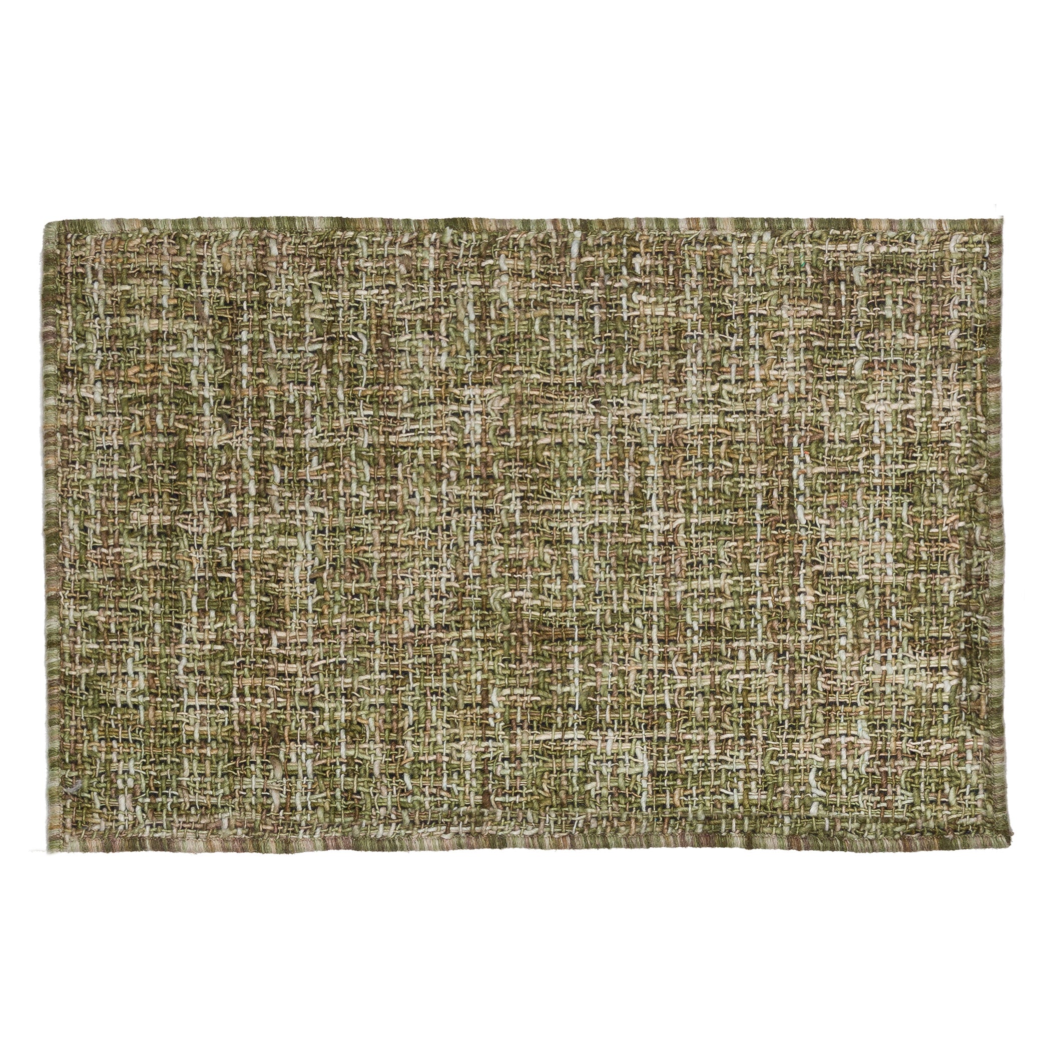 Casual AZ1 Green Wool Rug 2' x 3' #shape_Rectangle