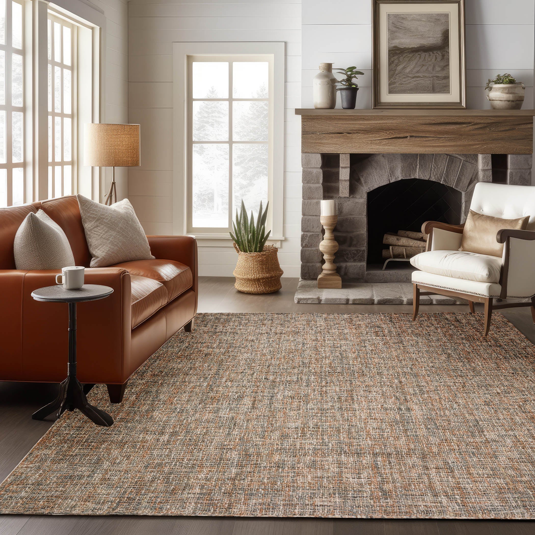 Casual AZ1 Putty Brown Rug 3'6" x 5'6" #shape_Rectangle