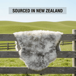Natural Wolf Tips Sheepskin Rug Shearling Fur Pelt - Ethically Sourced - Oeko Tex Certified