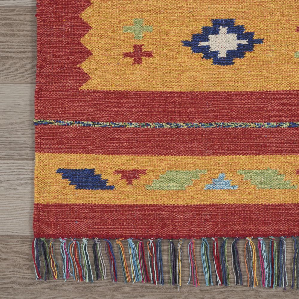 Baja BAJ02 Yellow/Red Rugs #color_yellow/red