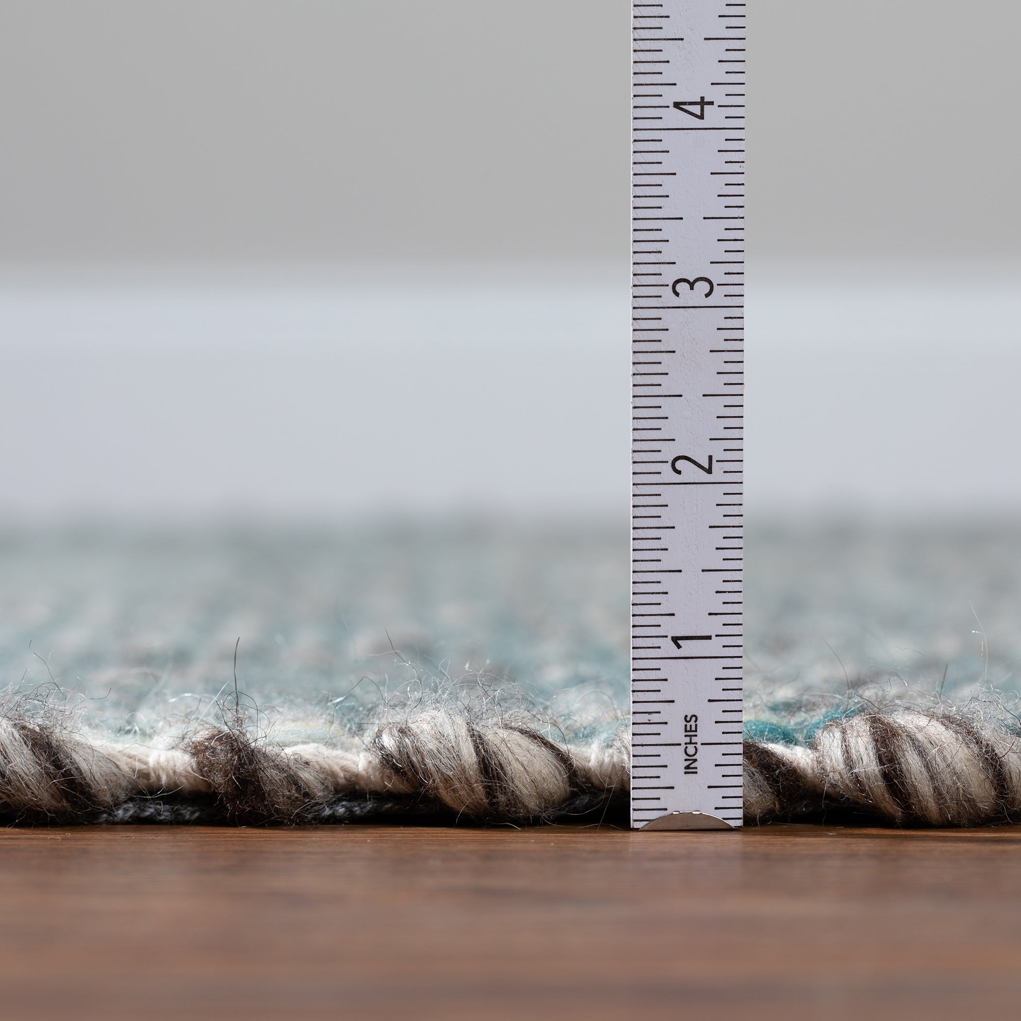 Casual BD1 Turquoise Blue Wool Rug 2' x 3' #shape_Rectangle