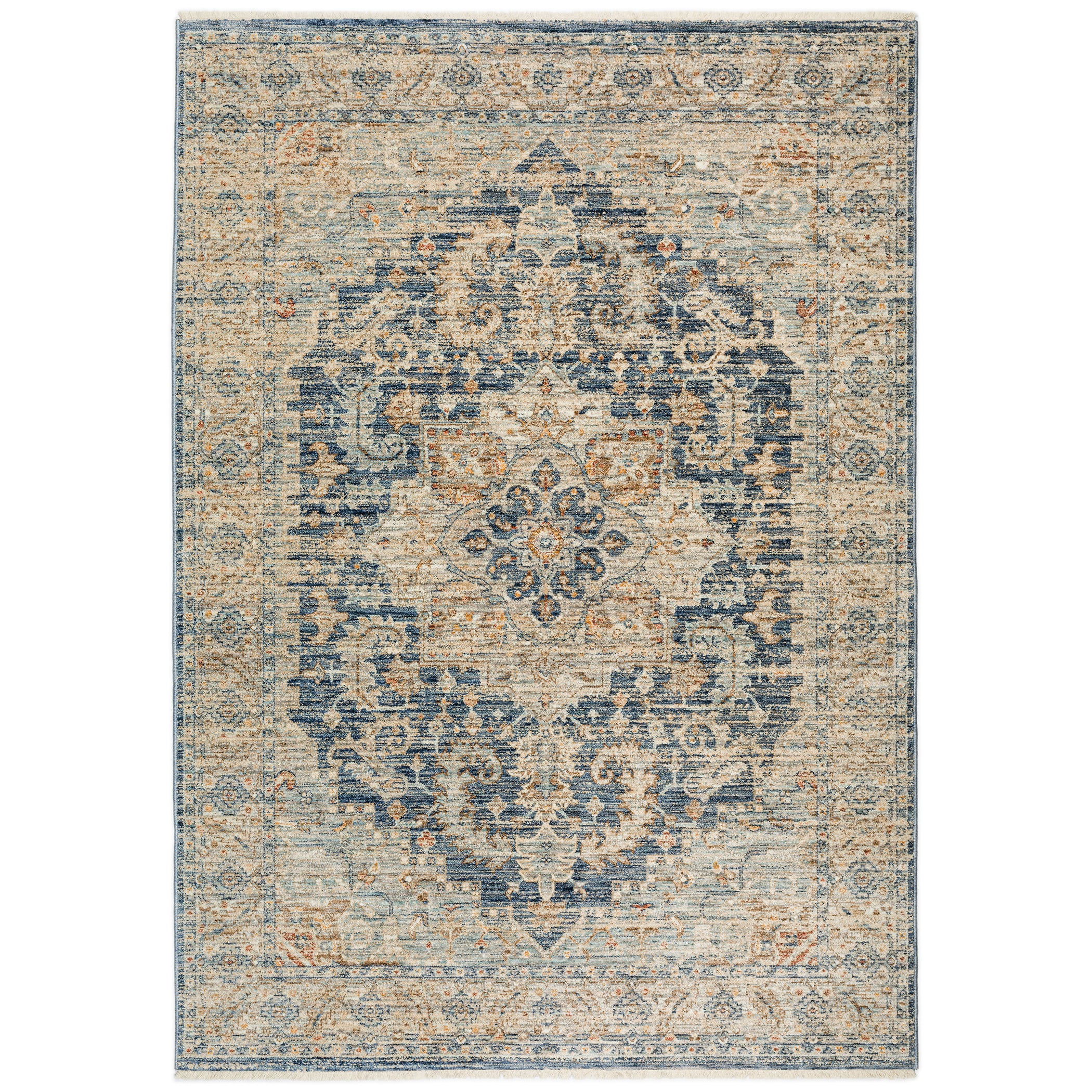 Traditional BE3 Navy Blue Rug 1'8" x 2'6" #shape_Rectangle