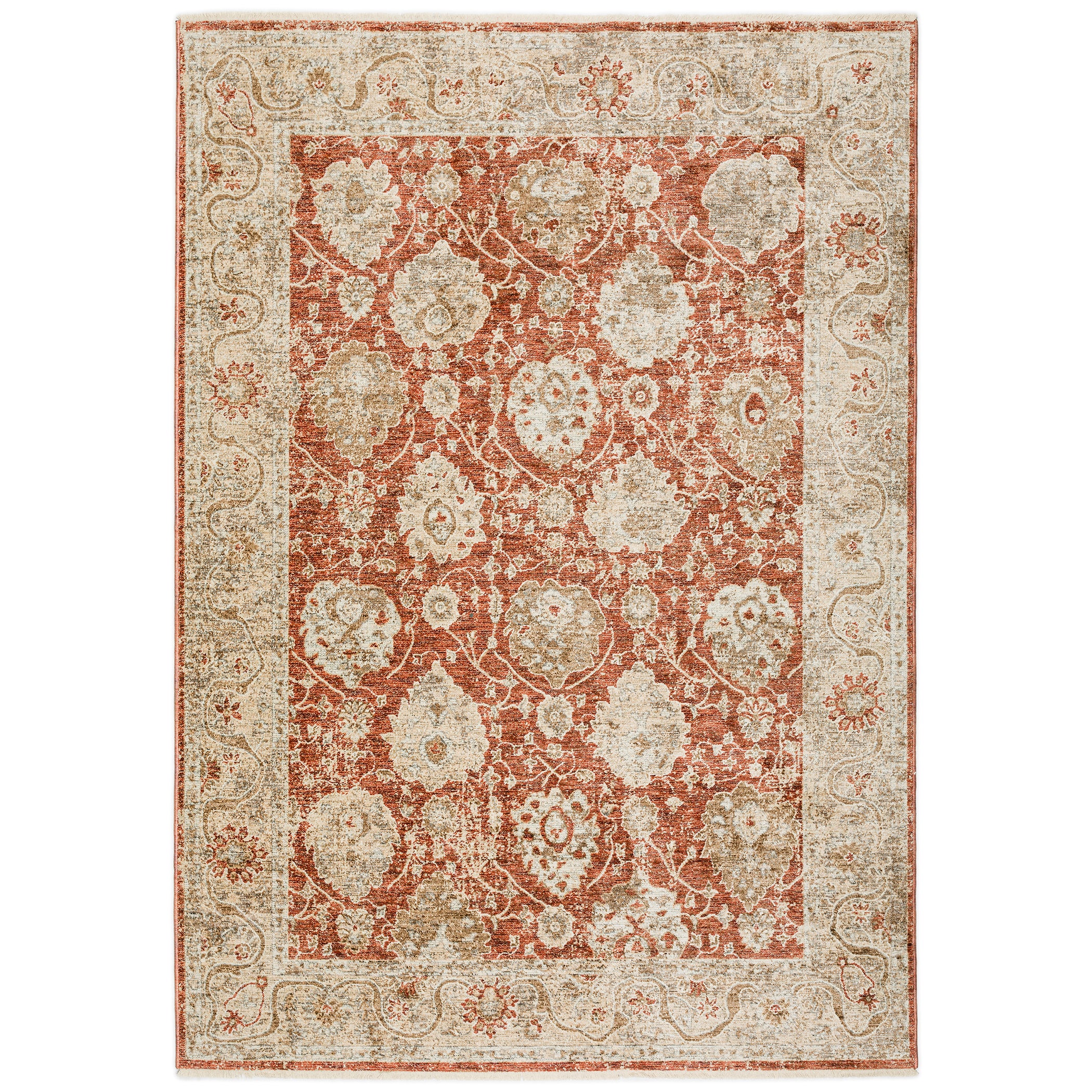 Traditional BE6 Paprika Red Rug 1'8" x 2'6" #shape_Rectangle