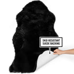 black sheepskin rug sheep skin fur carpet