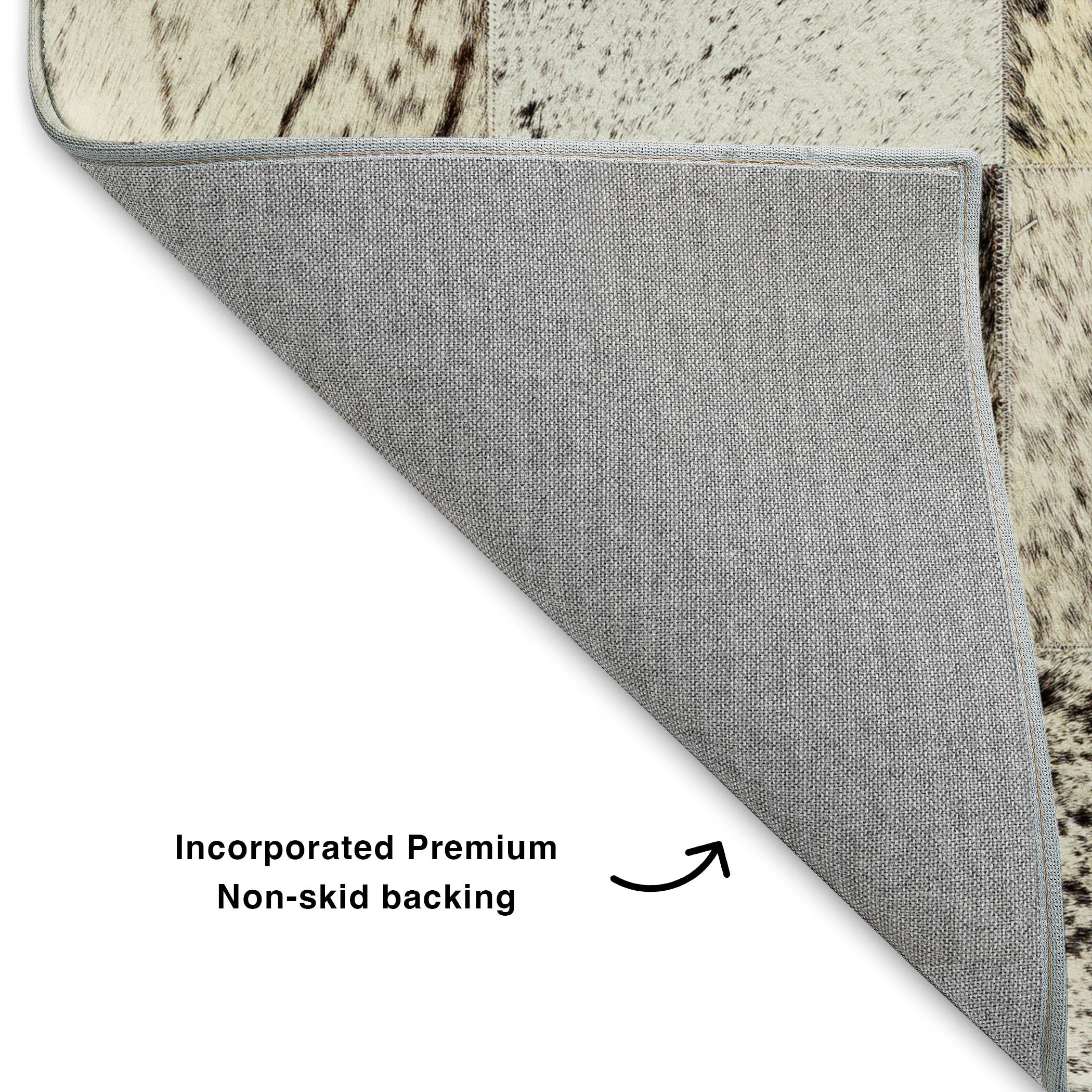 Luxury Washable Indoor/Outdoor Lodge BM10 Cream Ivory Rug 1'8" x 2'6" #shape_Rectangle