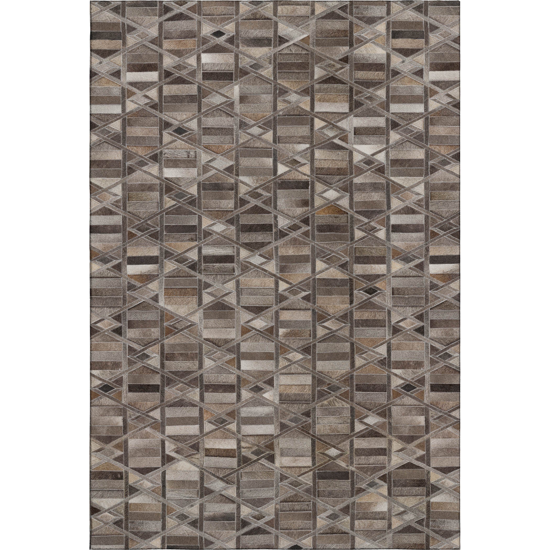 Luxury Washable Indoor/Outdoor Lodge BM4 Gray Rug 2'6" x 3'10" #shape_Rectangle