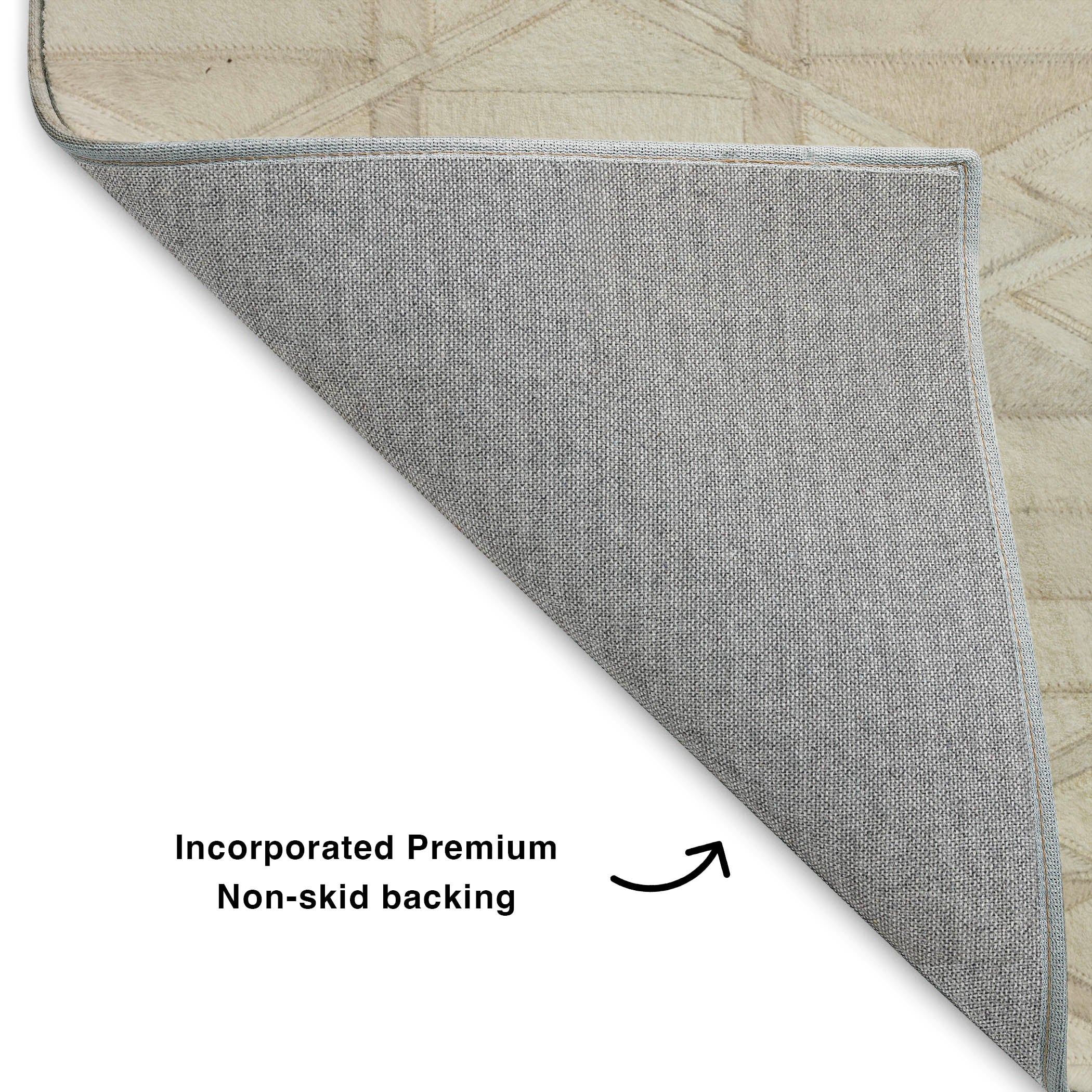 Luxury Washable Indoor/Outdoor Lodge BM4 Linen Ivory Rug 1'8" x 2'6" #shape_Rectangle