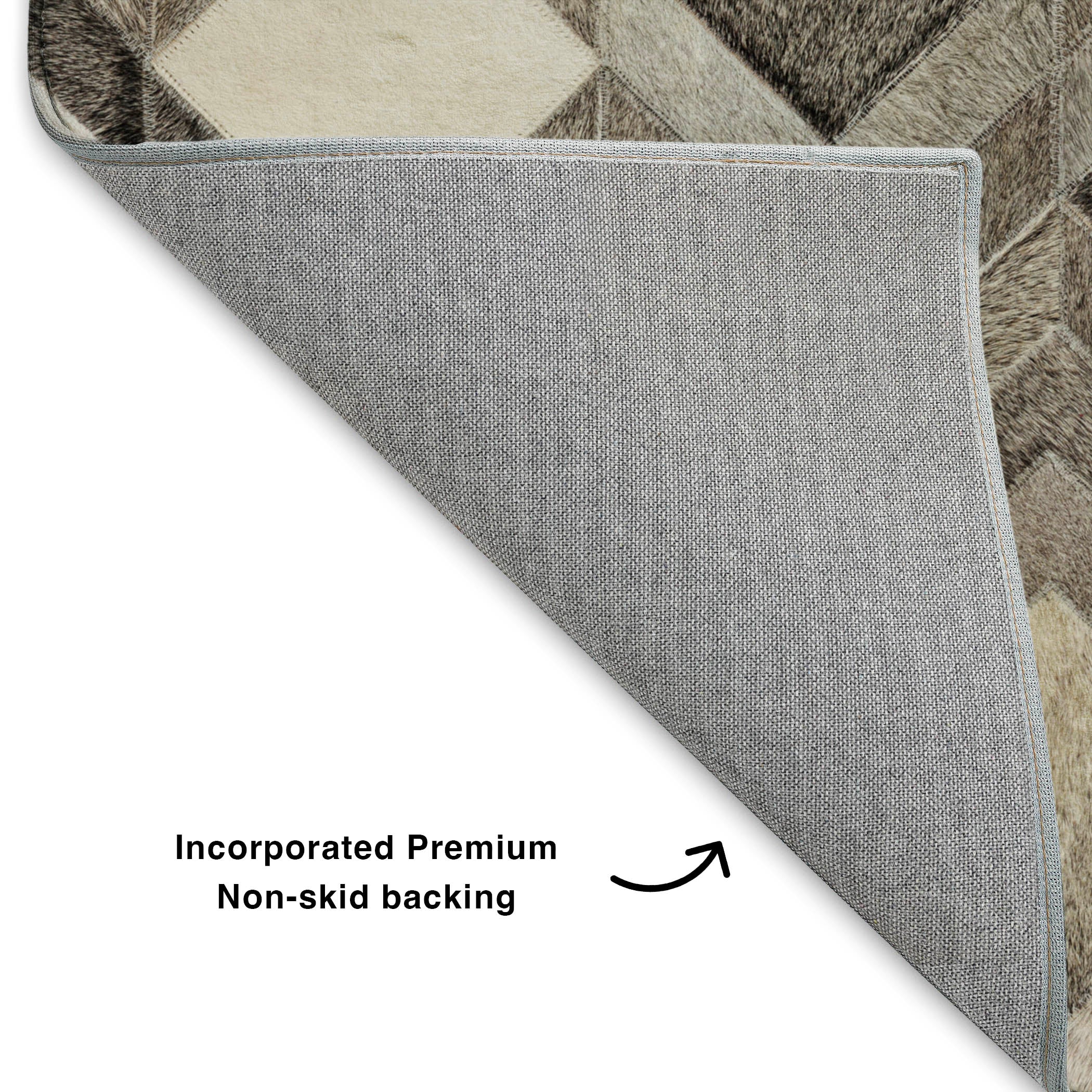 Luxury Washable Indoor/Outdoor Lodge BM5 Gray Rug 1'8" x 2'6" #shape_Rectangle