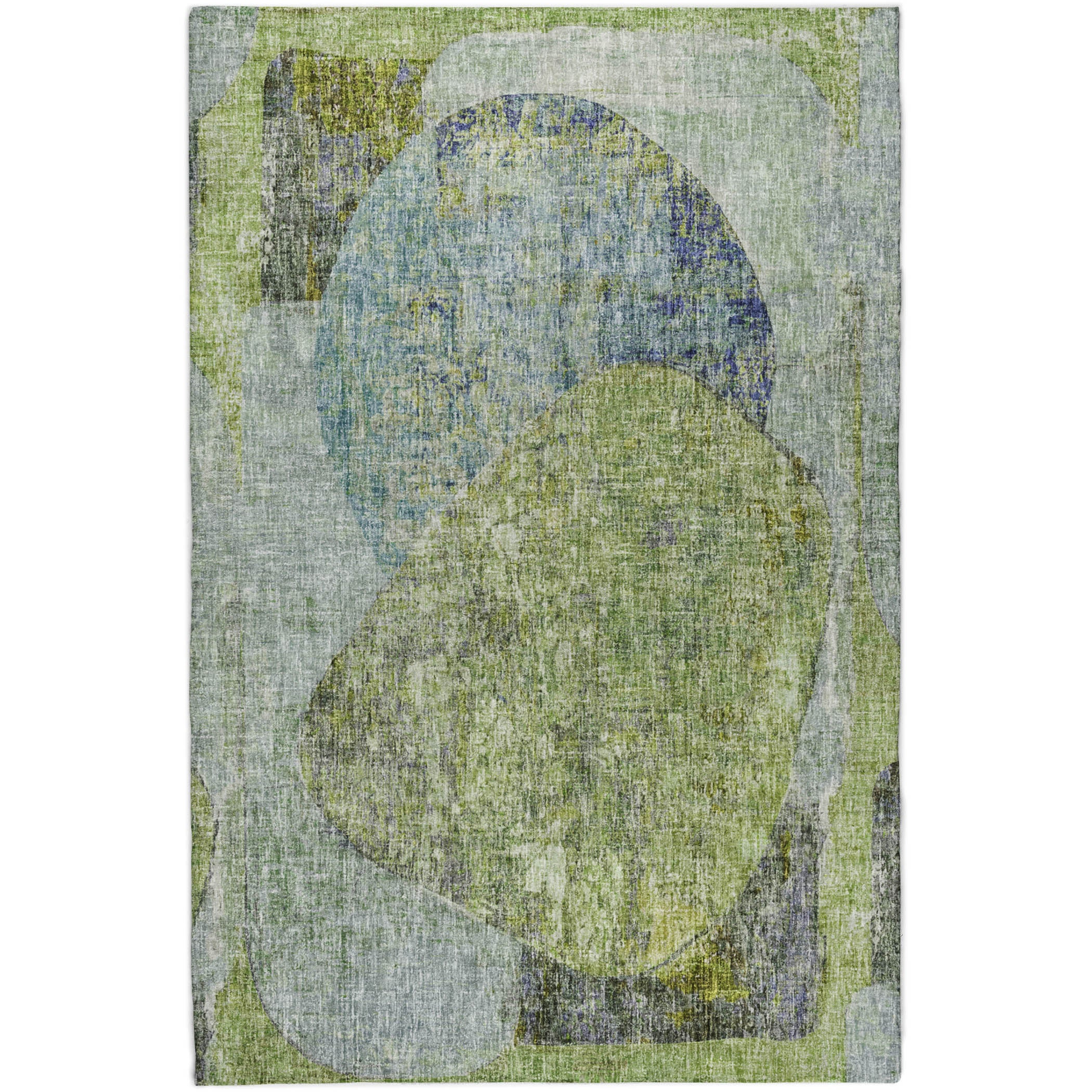 Luxury Washable Casual BO11 Aloe Green Rug 2'6" x 3'10" #shape_Rectangle