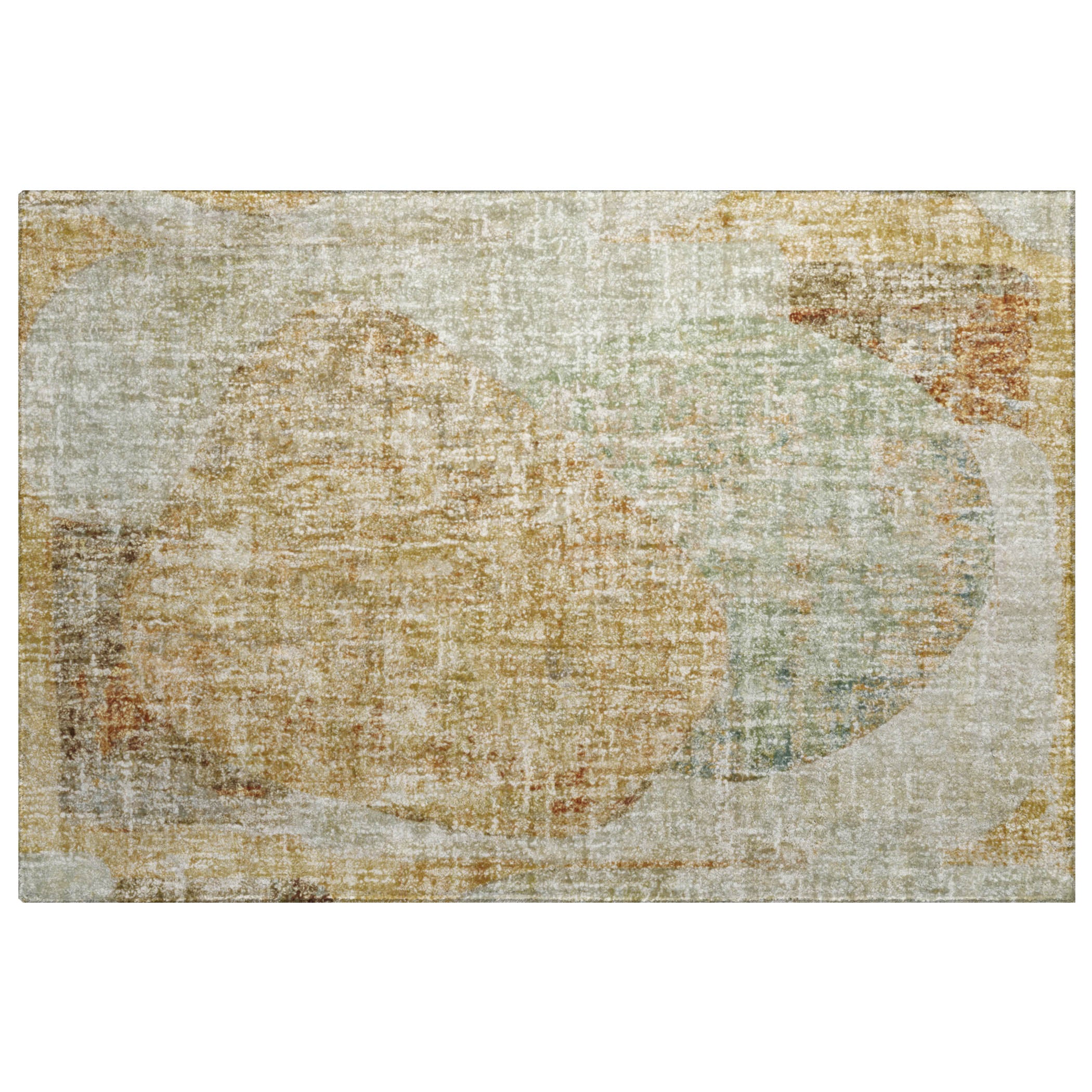 Luxury Washable Casual BO11 Taupe Brown Rug 1'8" x 2'6" #shape_Rectangle