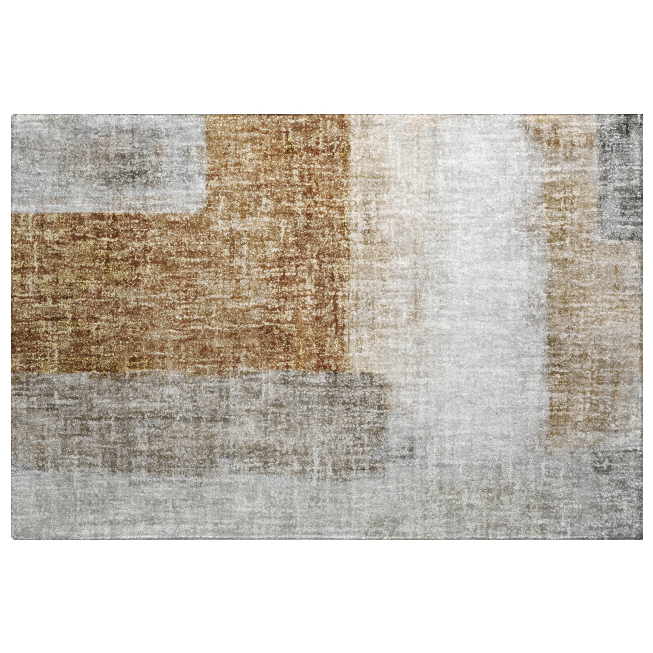 Luxury Washable Casual BO1 Brown Rug 1'8" x 2'6" #shape_Rectangle