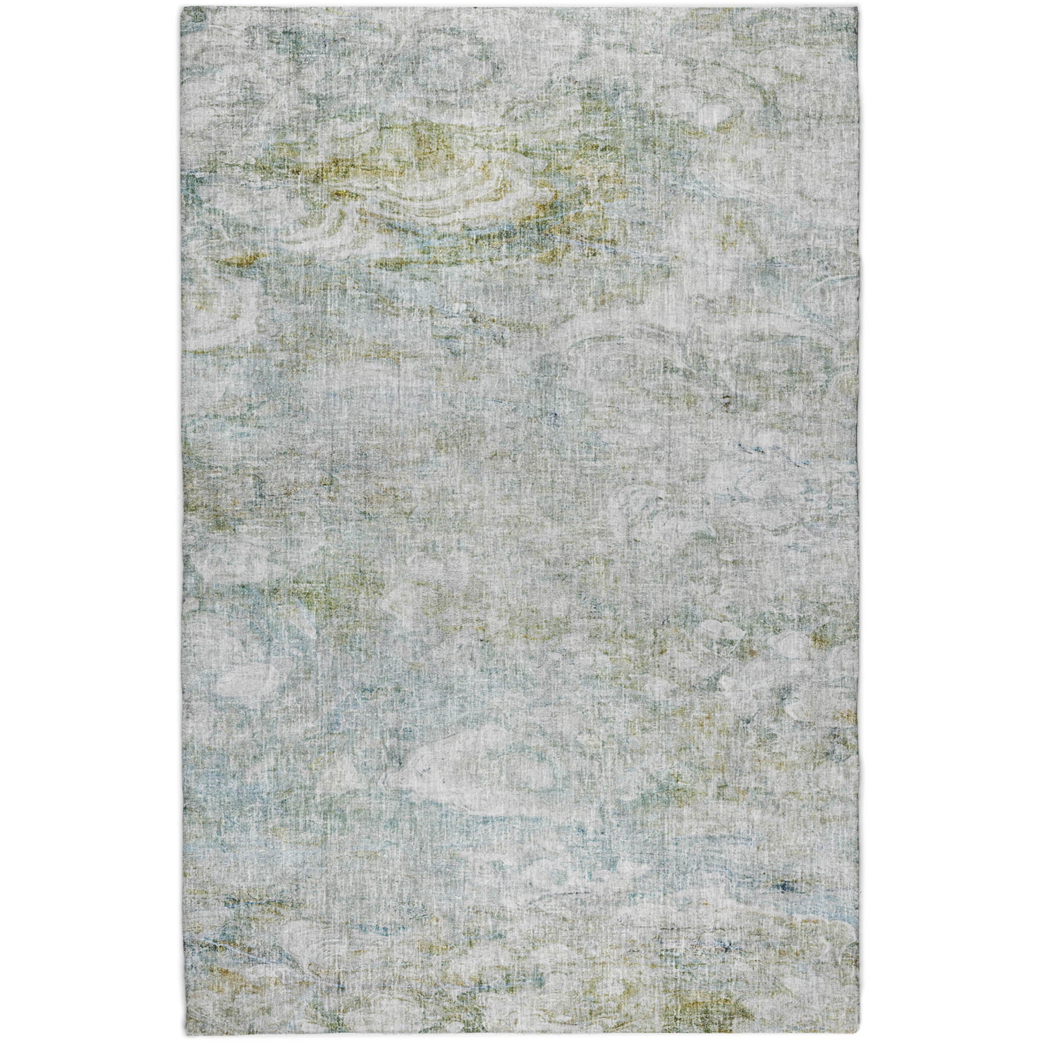 Luxury Washable Casual BO3 Seafoam Blue Rug 2'6" x 3'10" #shape_Rectangle
