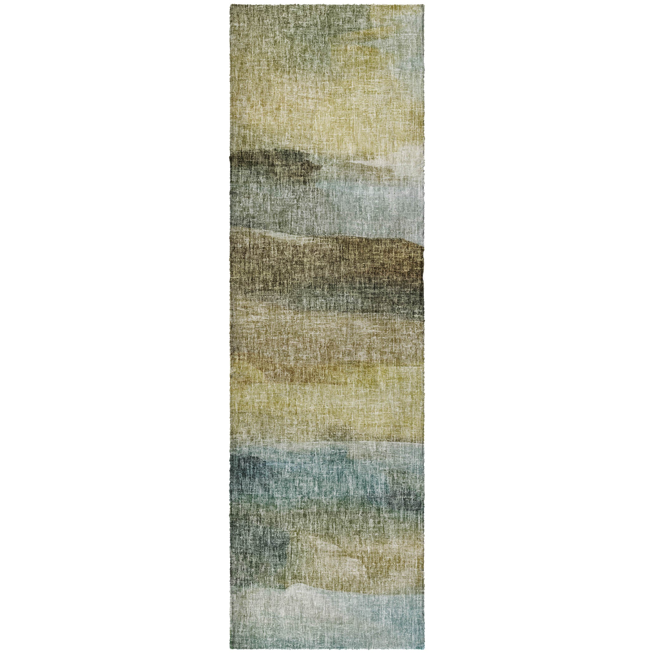 Luxury Washable Casual BO4 Khaki Brown Rug 2'3" x 7'6" #shape_Runner