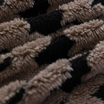 Jacquard Fleece Houndstooth Warm Cozy Couch Cover Blanket Decorative Throws for Sofas
