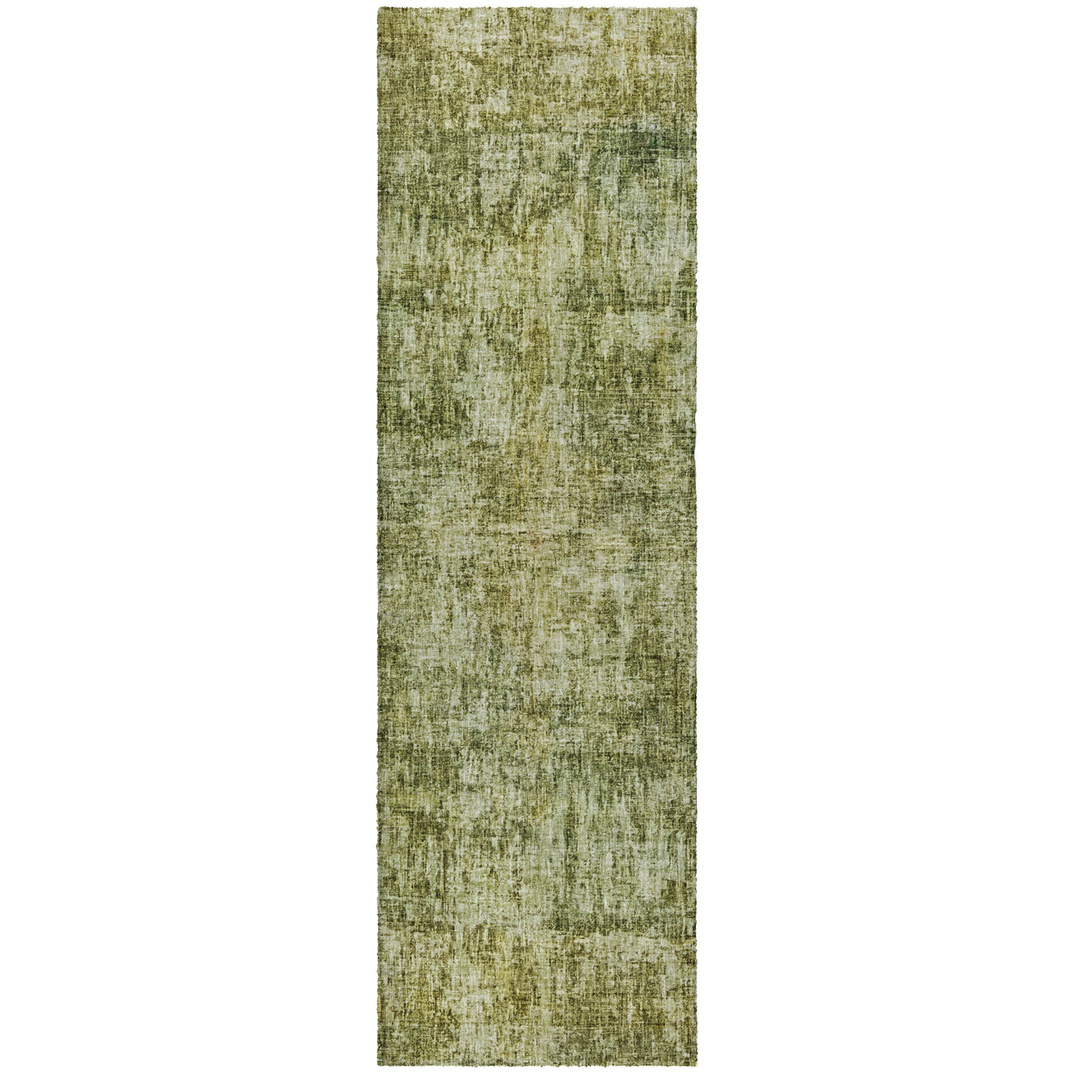 Luxury Washable Casual BO9 Aloe Green Rug 2'3" x 7'6" #shape_Runner