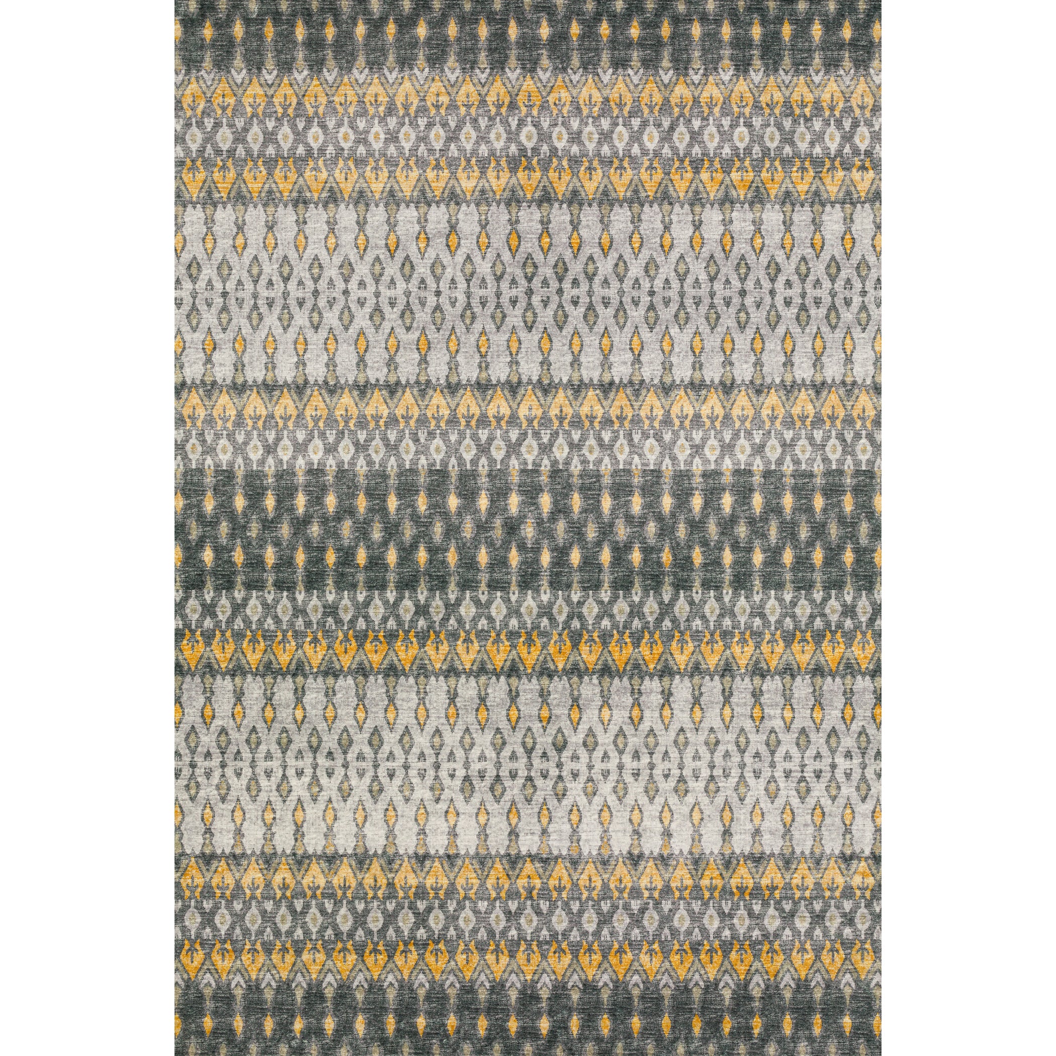 Luxury Machine Washable Indoor/Outdoor Casual BR1 Pewter Gray Rug 3' x 5' #shape_Rectangle