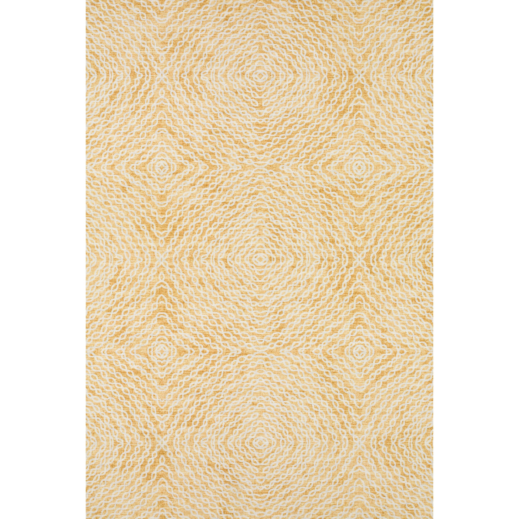Luxury Machine Washable Indoor/Outdoor Casual BR3 Gold Rug 3' x 5' #shape_Rectangle