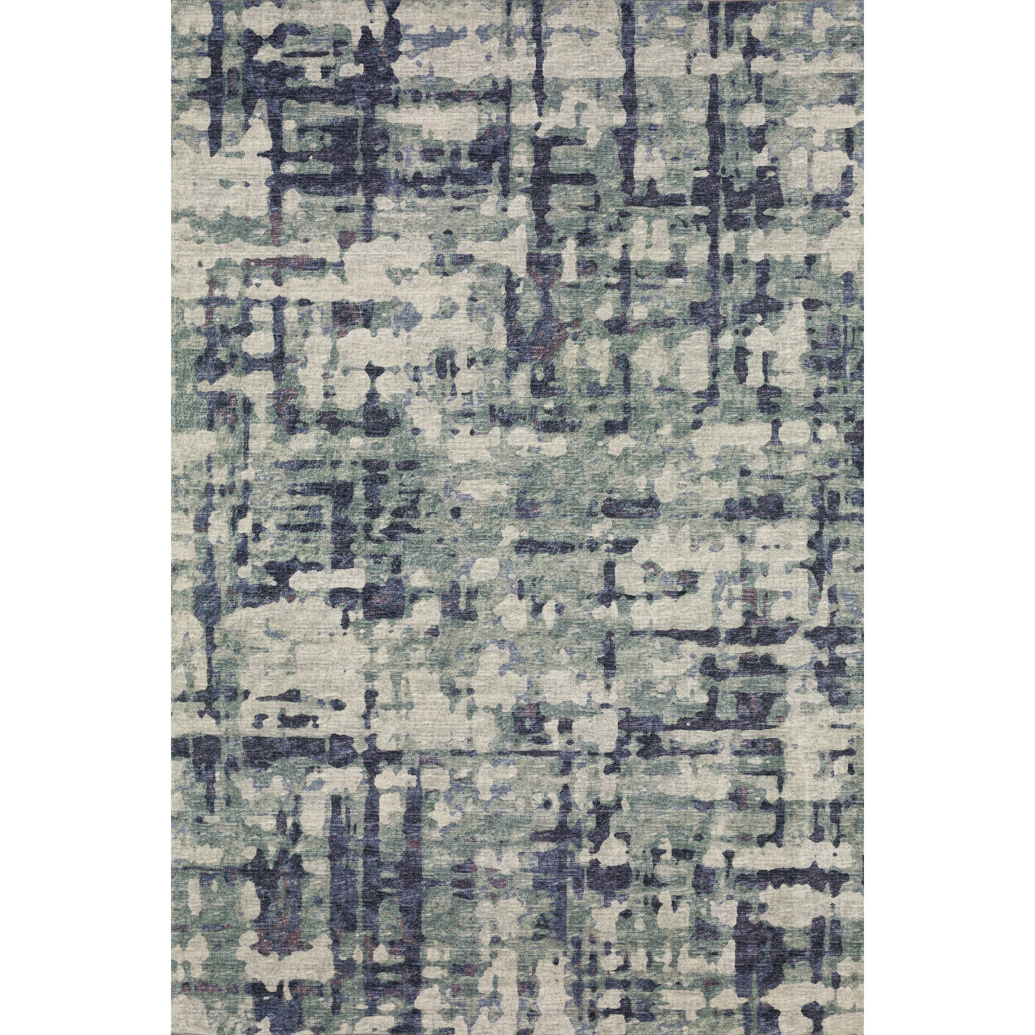 Luxury Machine Washable Indoor/Outdoor Casual BR5 Eggplant Gray Rug 3' x 5' #shape_Rectangle