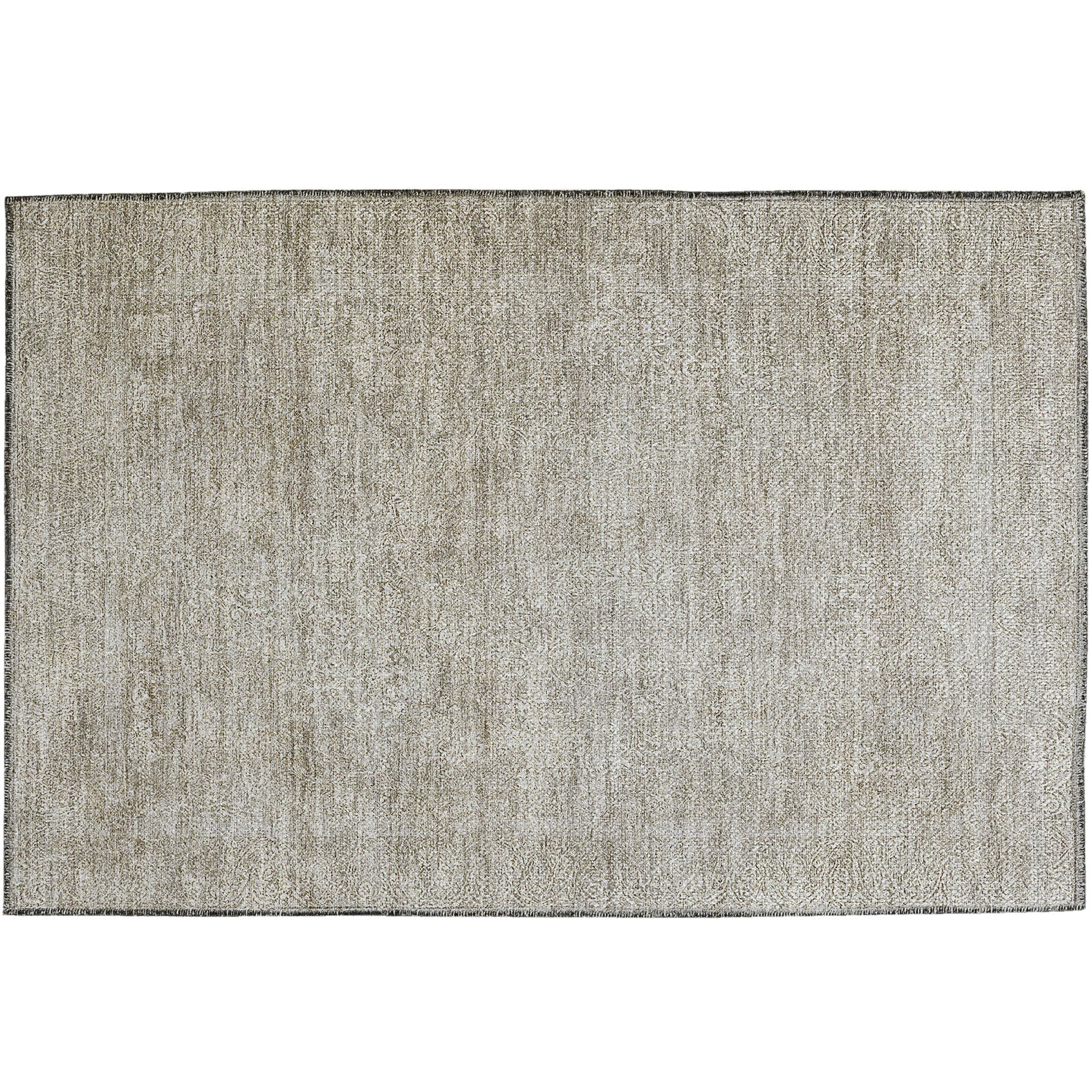 Luxury Washable Indoor/Outdoor Transitional BU10 Linen Ivory Rug 1'8" x 2'6" #shape_Rectangle