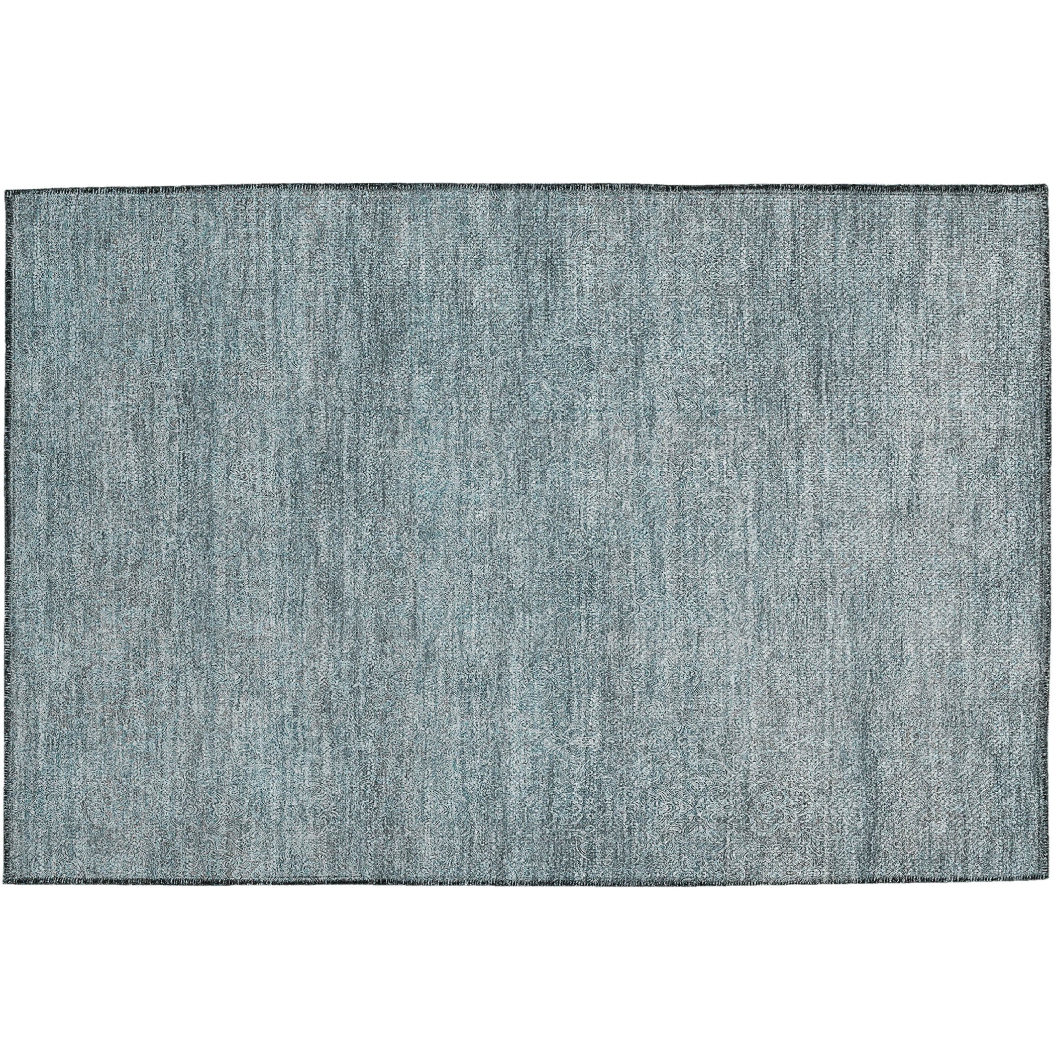 Luxury Washable Indoor/Outdoor Transitional BU1 Seafoam Blue Rug 1'8" x 2'6" #shape_Rectangle