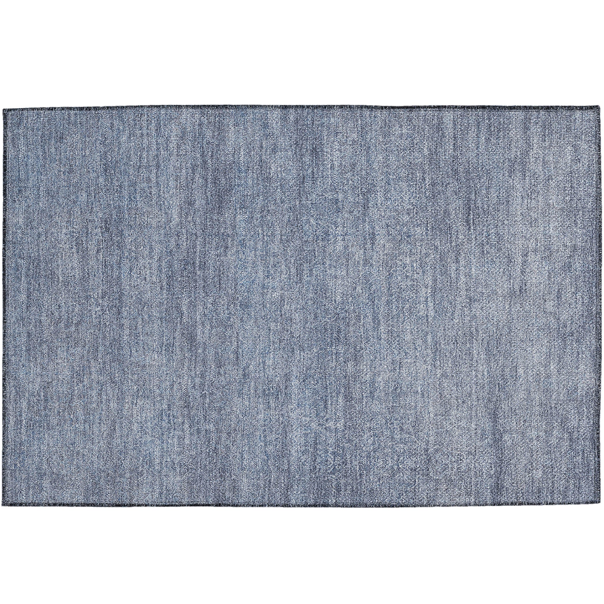 Luxury Washable Indoor/Outdoor Transitional BU1 Sky Blue Rug 1'8" x 2'6" #shape_Rectangle