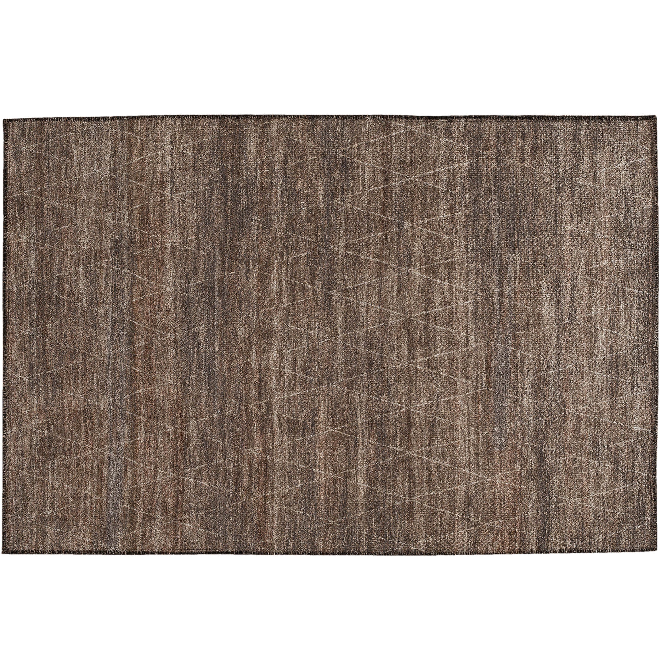 Luxury Washable Indoor/Outdoor Transitional BU3 Coffee Brown Rug 1'8" x 2'6" #shape_Rectangle