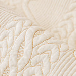 Geometric Textured Cotton Quilted Sofa Cover, Non-Slip Washable Couch Protector